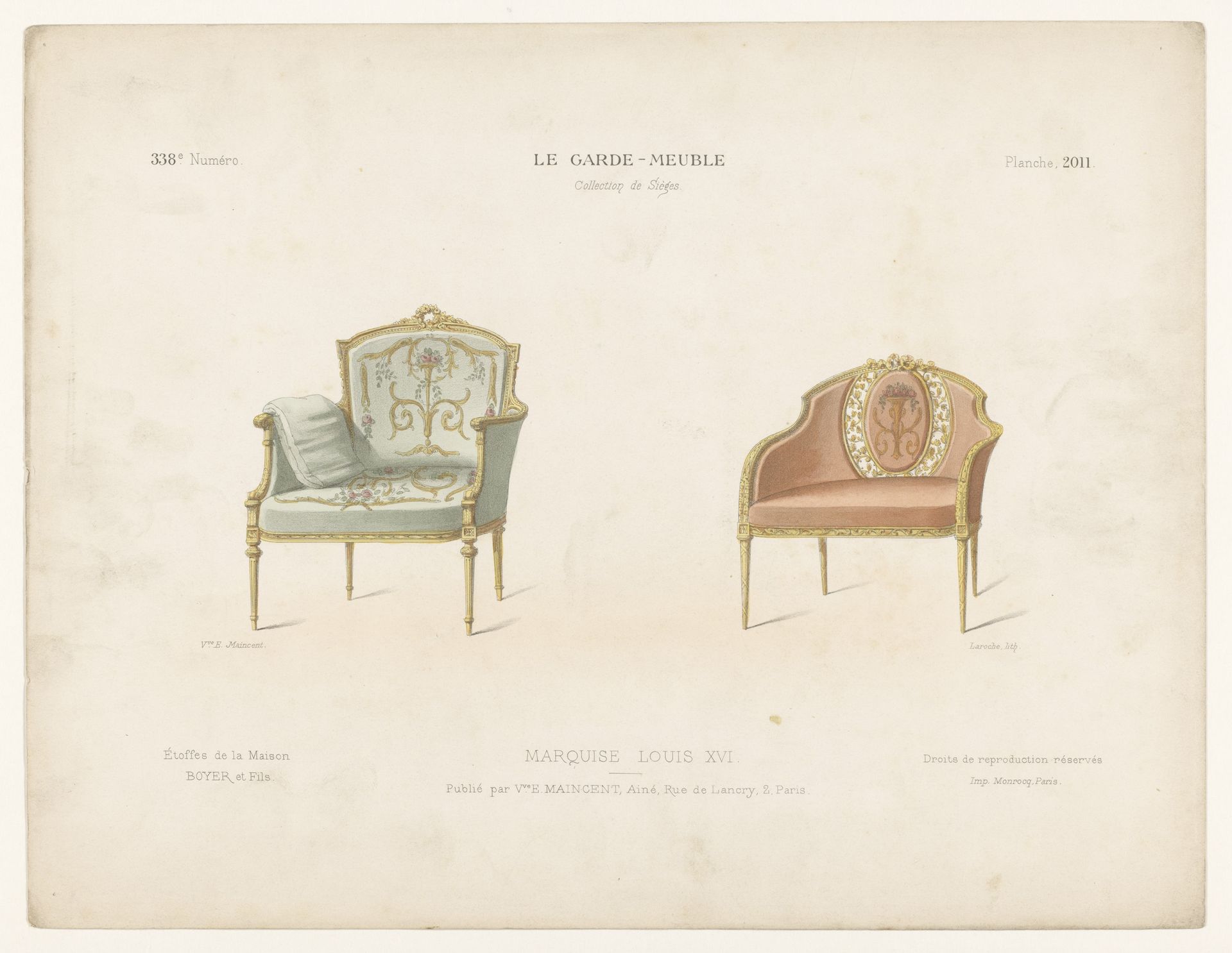 Twee stoelen by Léon Laroche