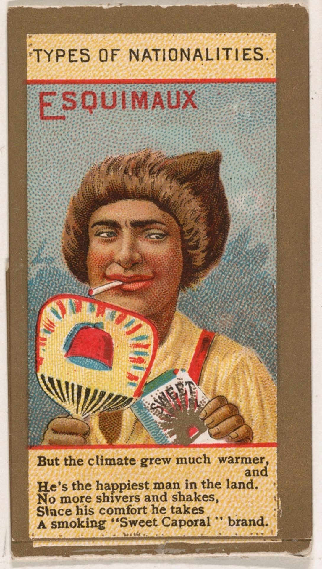 Esquimaux, from Types of Nationalities (N240) issued by Kinney Bros. by Kinney Brothers Tobacco Company