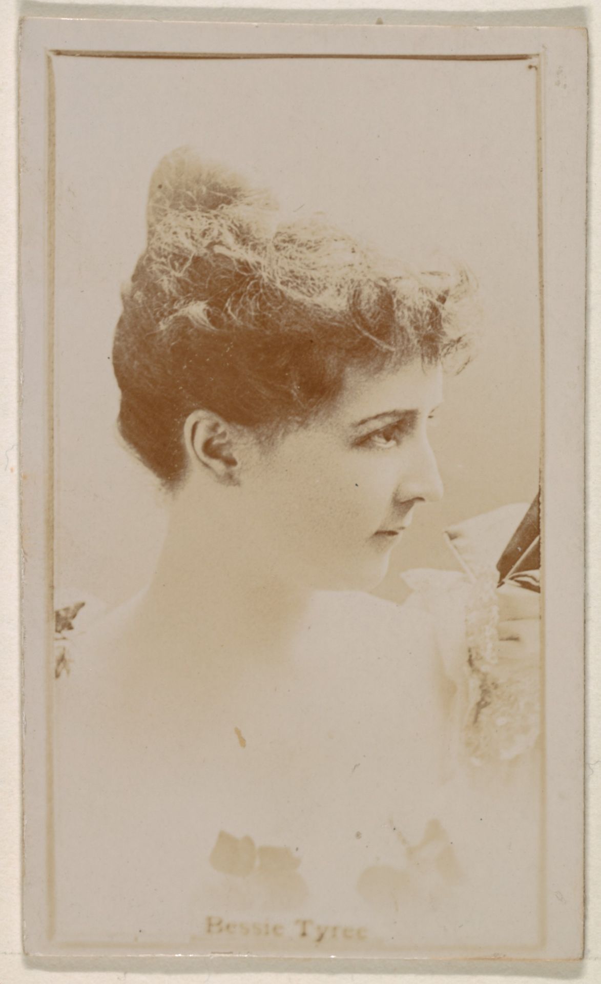 Bessie Tyree, from the Actresses series (N245) issued by Kinney Brothers to promote Sweet Caporal Cigarettes by Kinney Brothers Tobacco Company