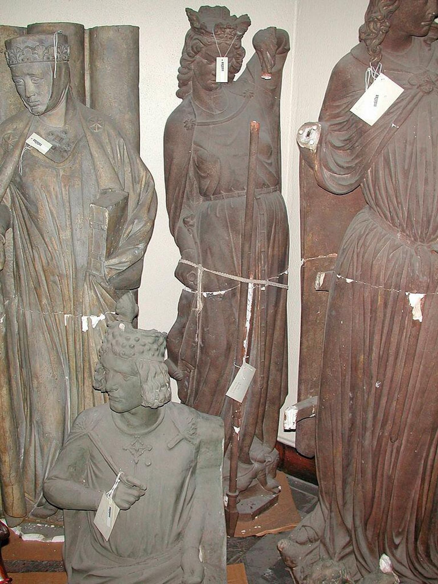 Replica of Virtue Battling Vice, Strasbourg Cathedral (late 13th century) by Unidentified Maker