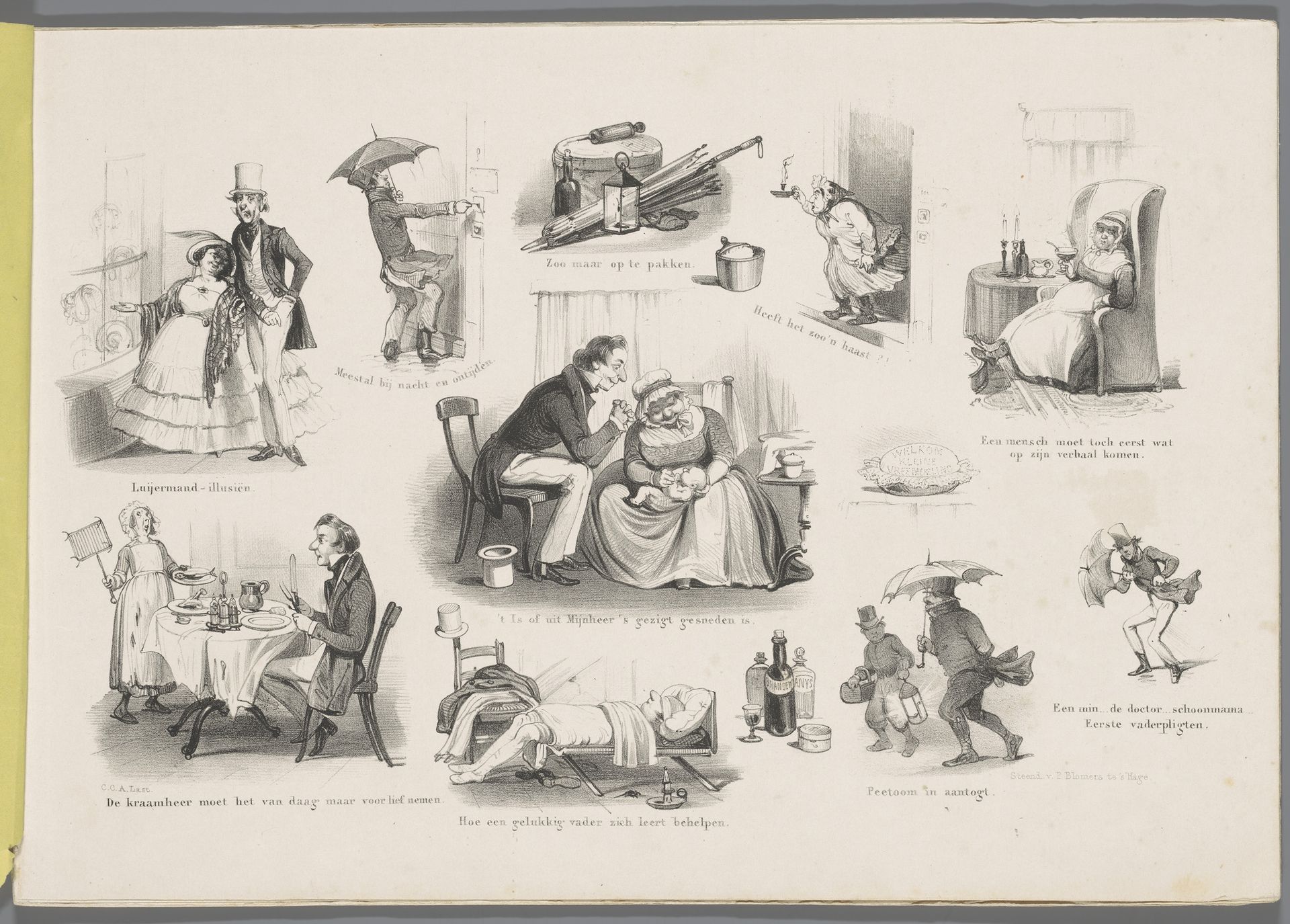 Taferelen uit het leven van een jonge vader by Carel Christiaan Antony Last