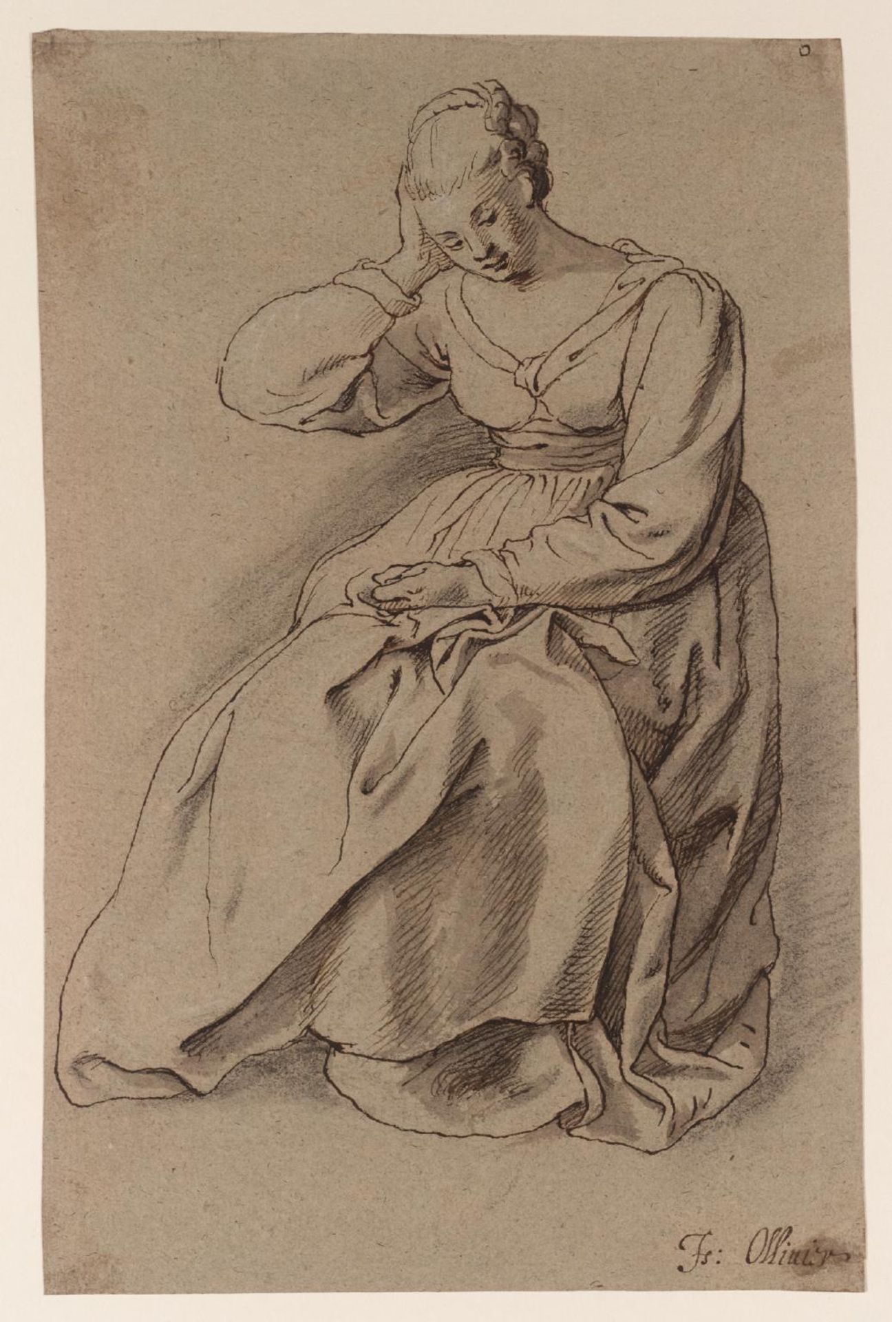 Seated Woman by Isaac Oliver