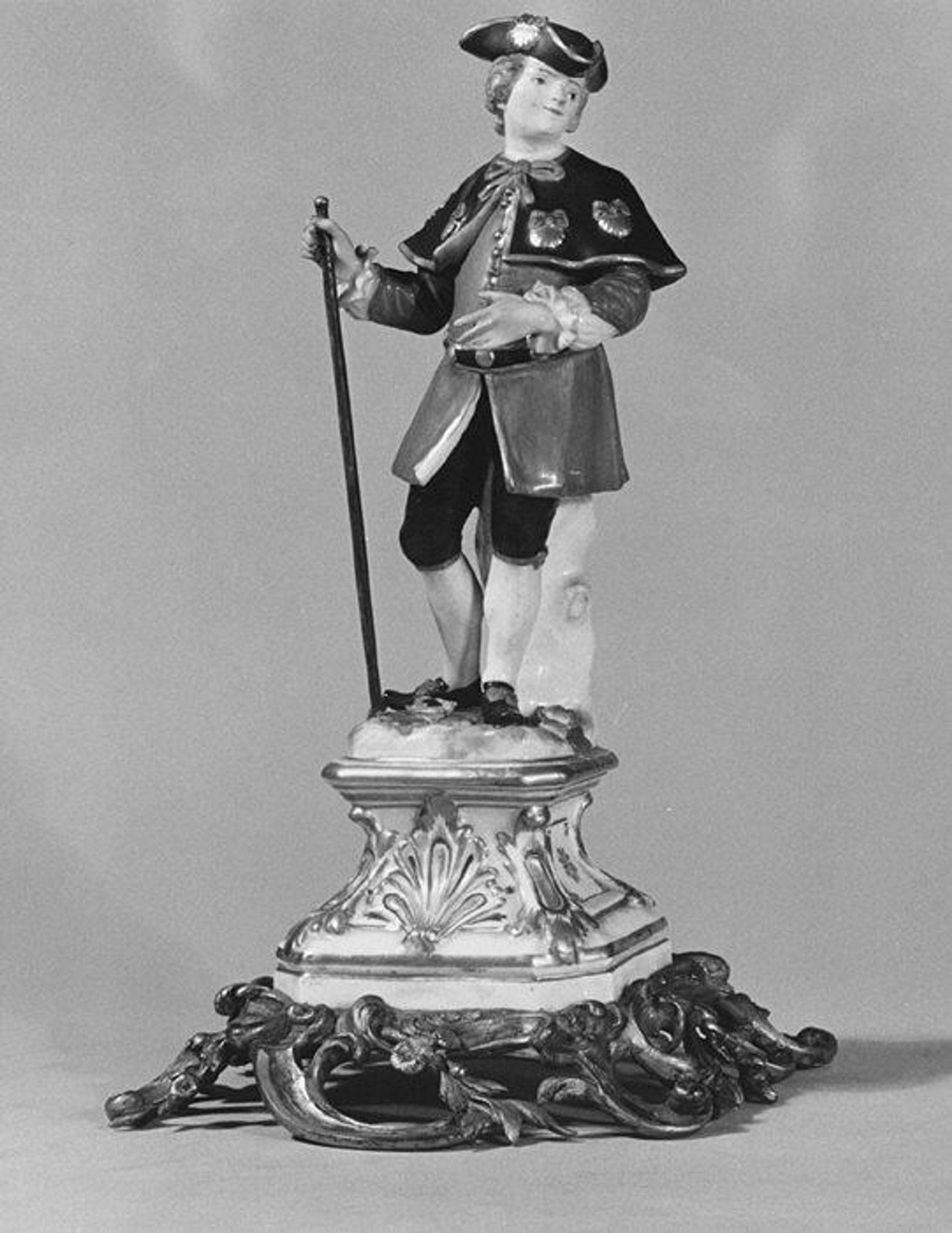 Standing man (one of a pair) by Meissen Manufactory