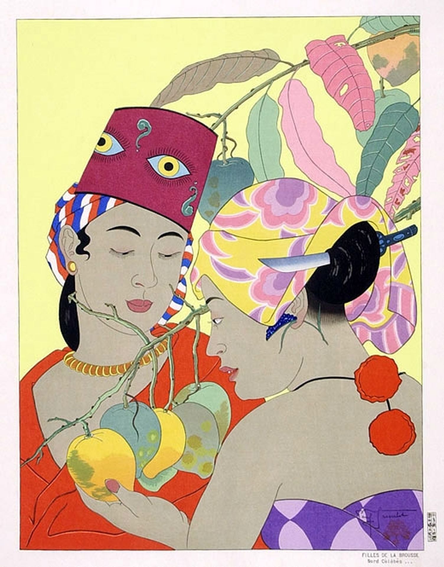 Filles De La Brousse. Nord Celebes by Paul Jacoulet