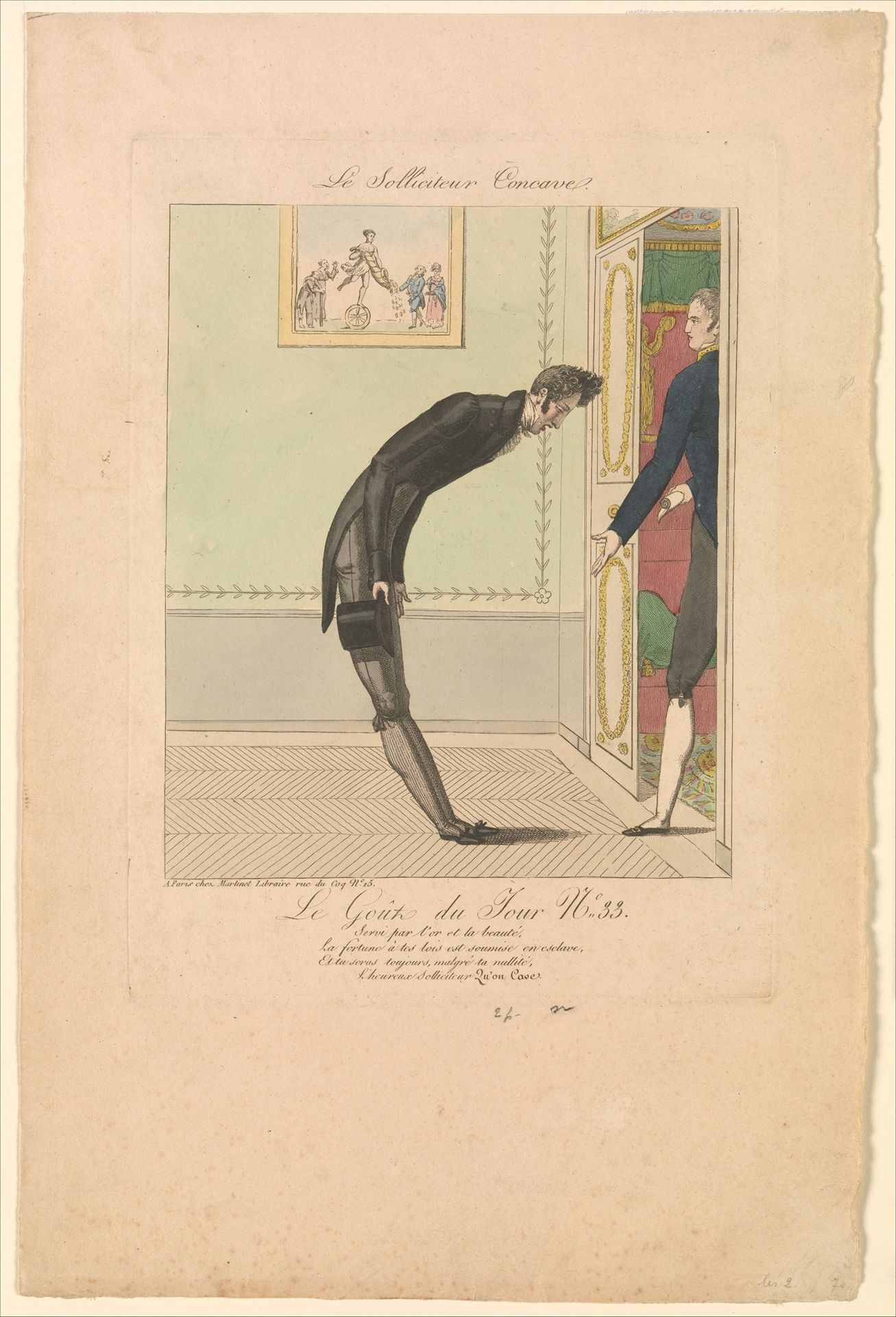 The Concave Petitioner: The Taste of the Day, no. 33 (Le Solliciteur Concave: Le Goût du Jour, No. 33) by Anonymous