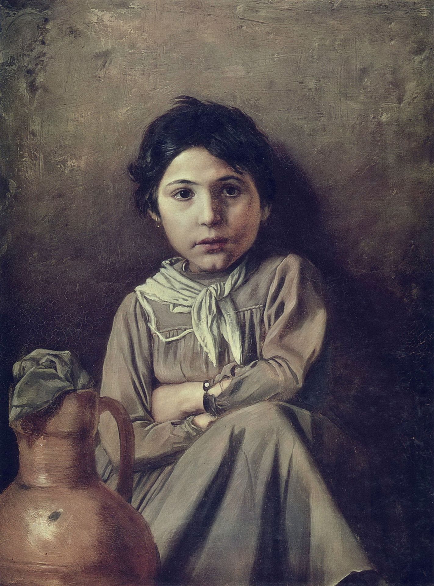 Girl with a Pitcher by Vasily Perov