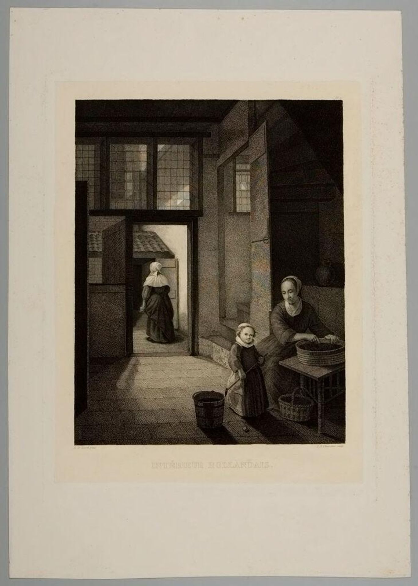 Dutch Interior by Lambert Antoine Claessens