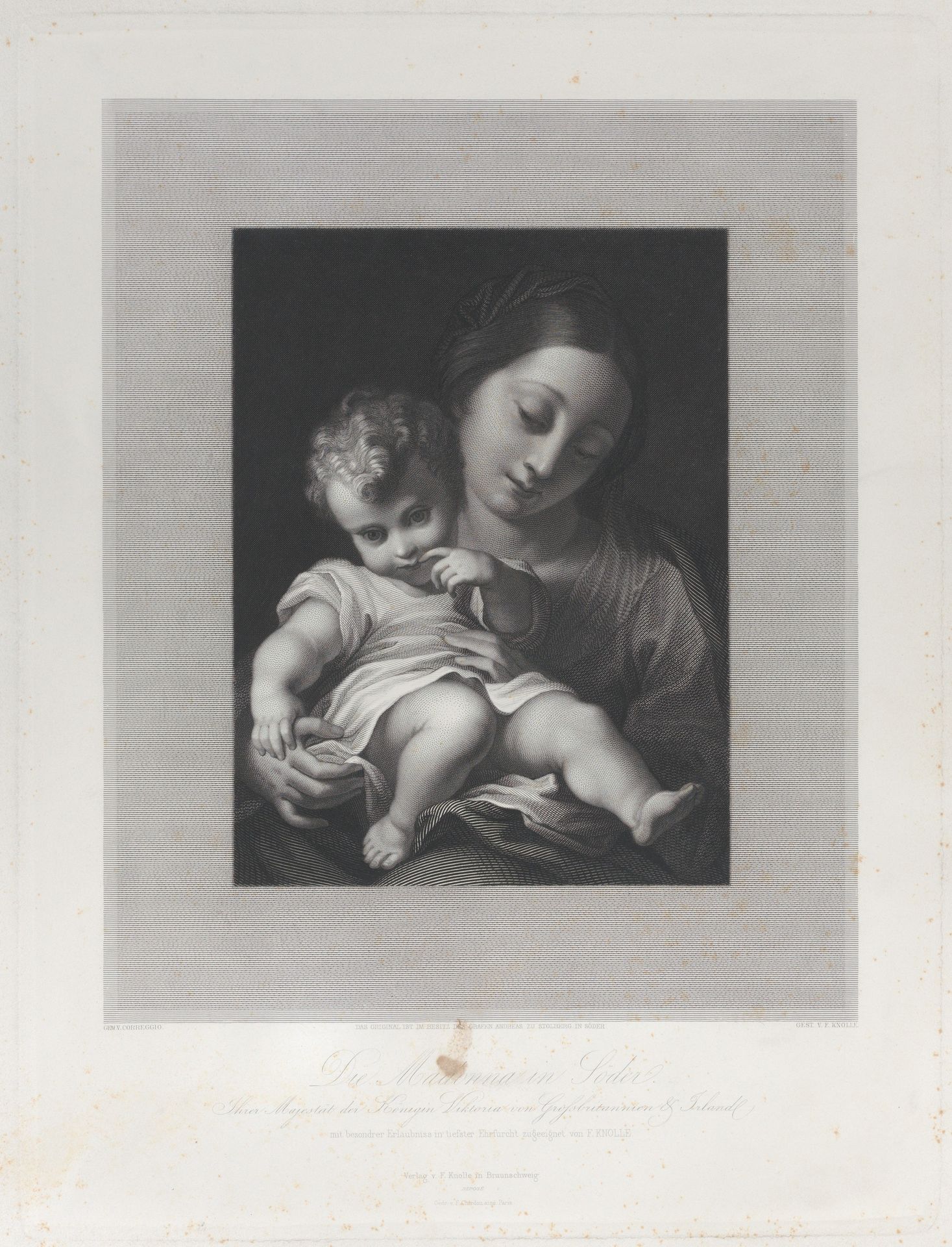 Madonna and Child by Johann Heinrich Friedrich Ludwig Knolle