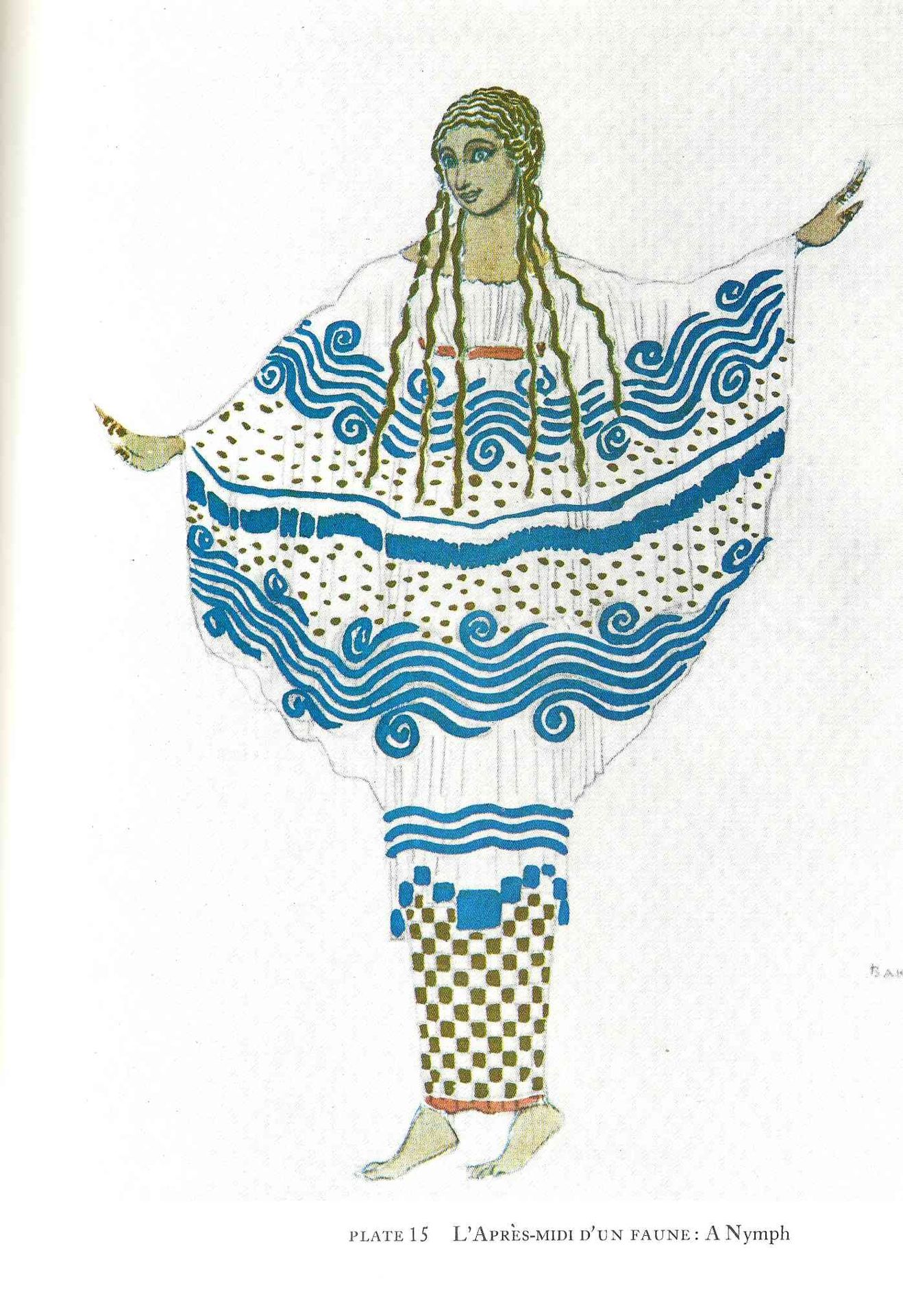 L'apres midi d'un faune, another nymph by Léon Bakst