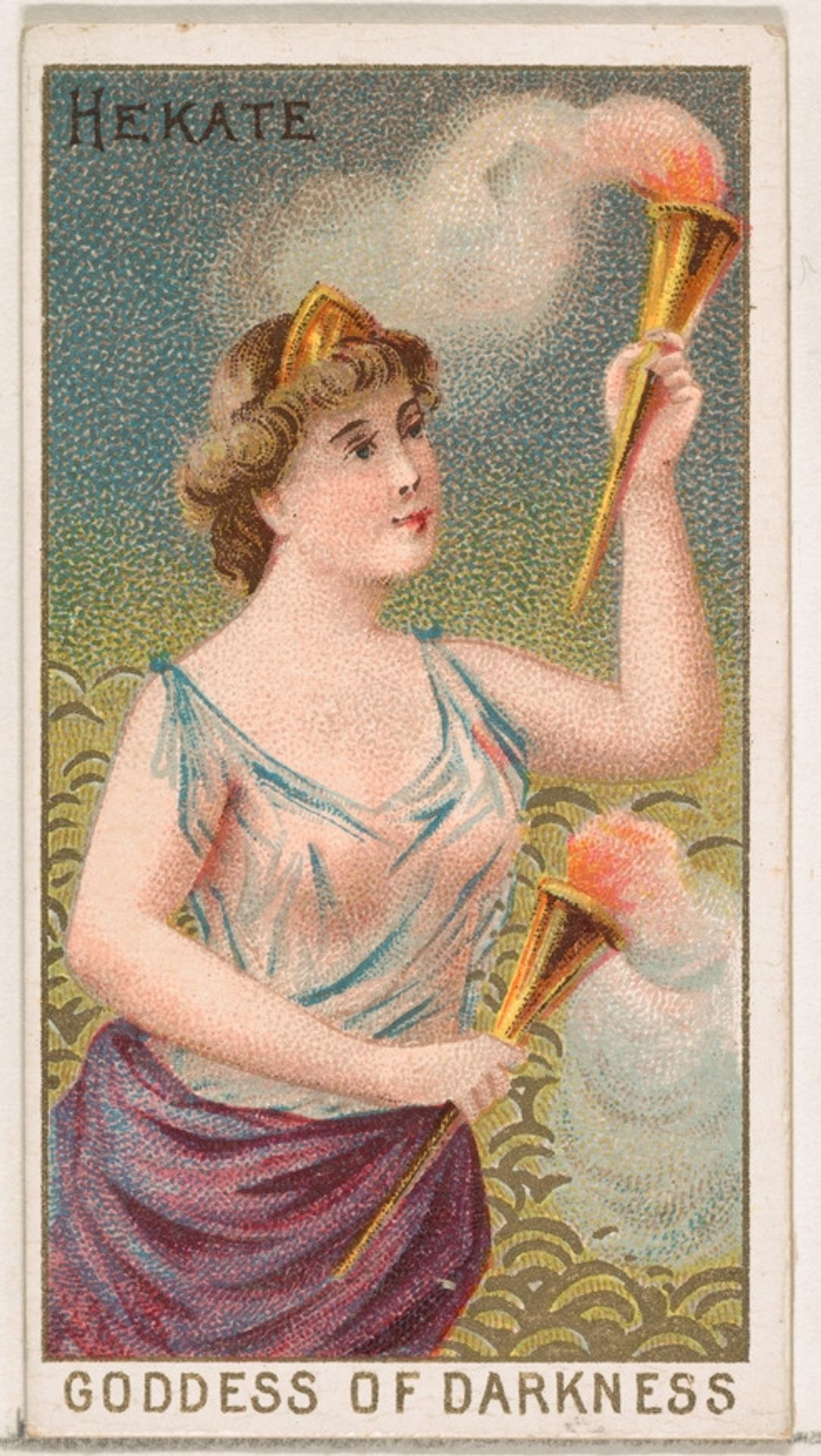 Hekate, Goddess of Darkness, from the Goddesses of the Greeks and Romans series (N188) issued by Wm. S. Kimball & Co. by William S. Kimball & Company