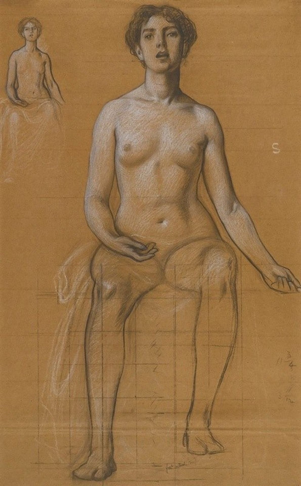 Studies For The Singing Priestess In Song by Herbert James Draper