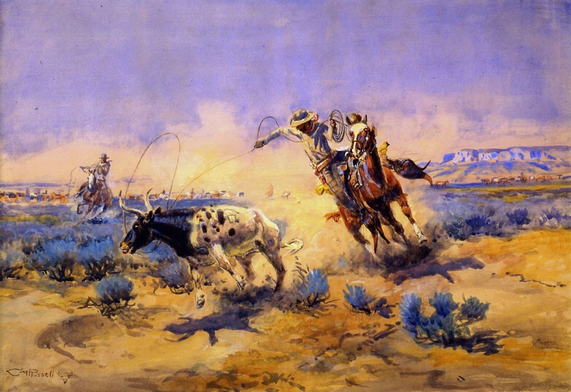 Cowboys from the Quarter Circle Box by Charles M. Russell