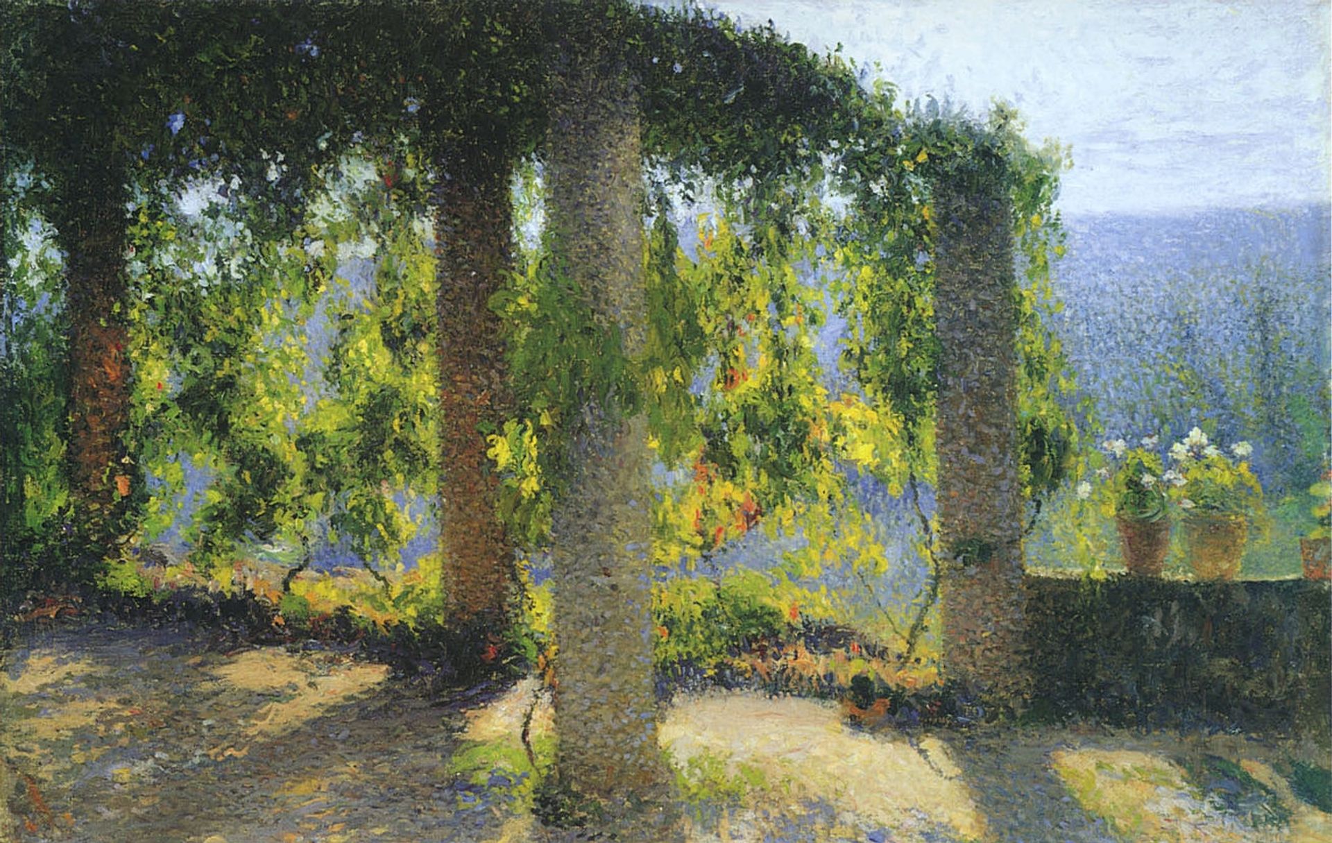The Small Pergola by Henri Martin