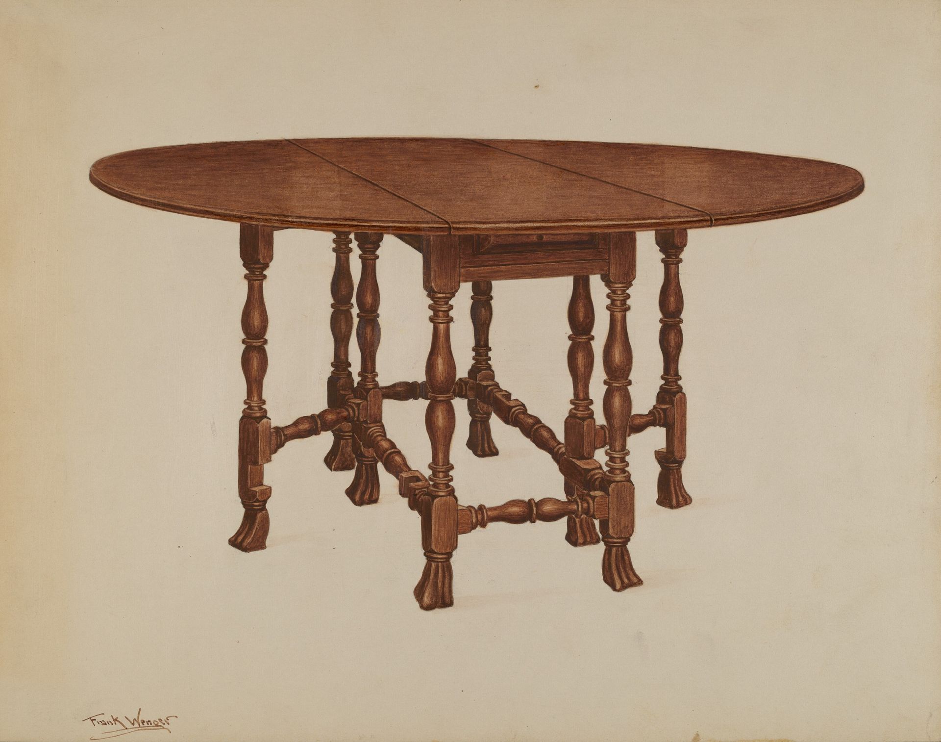 Gate-legged Table by Frank Wenger