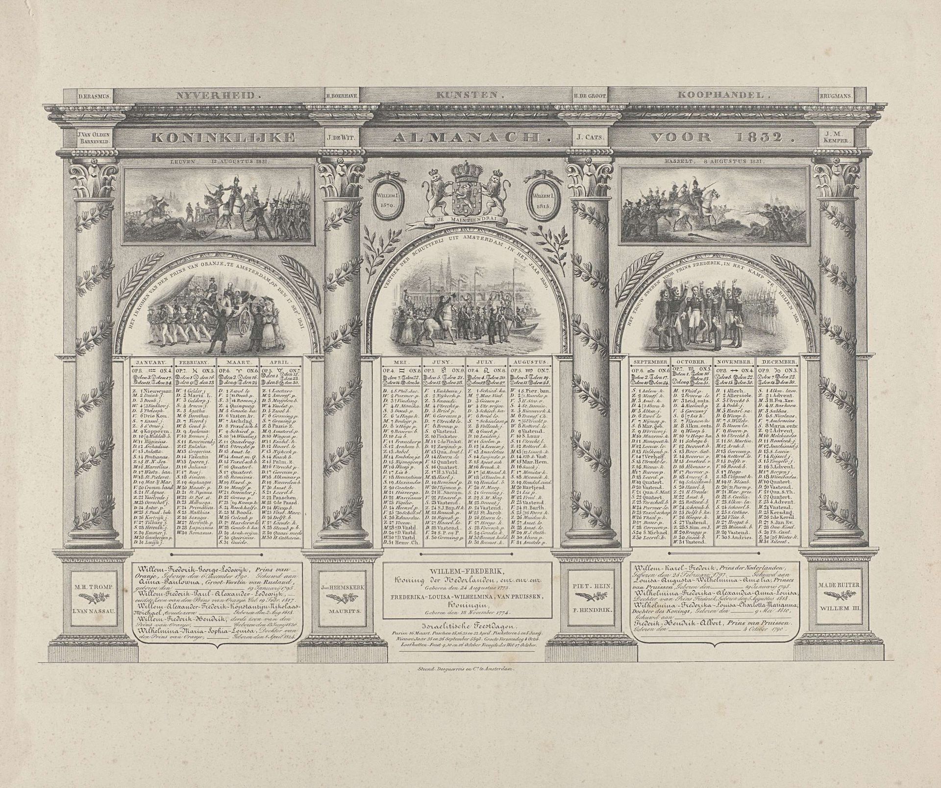 Koninklijke Almanach voor 1832 by Anonymous