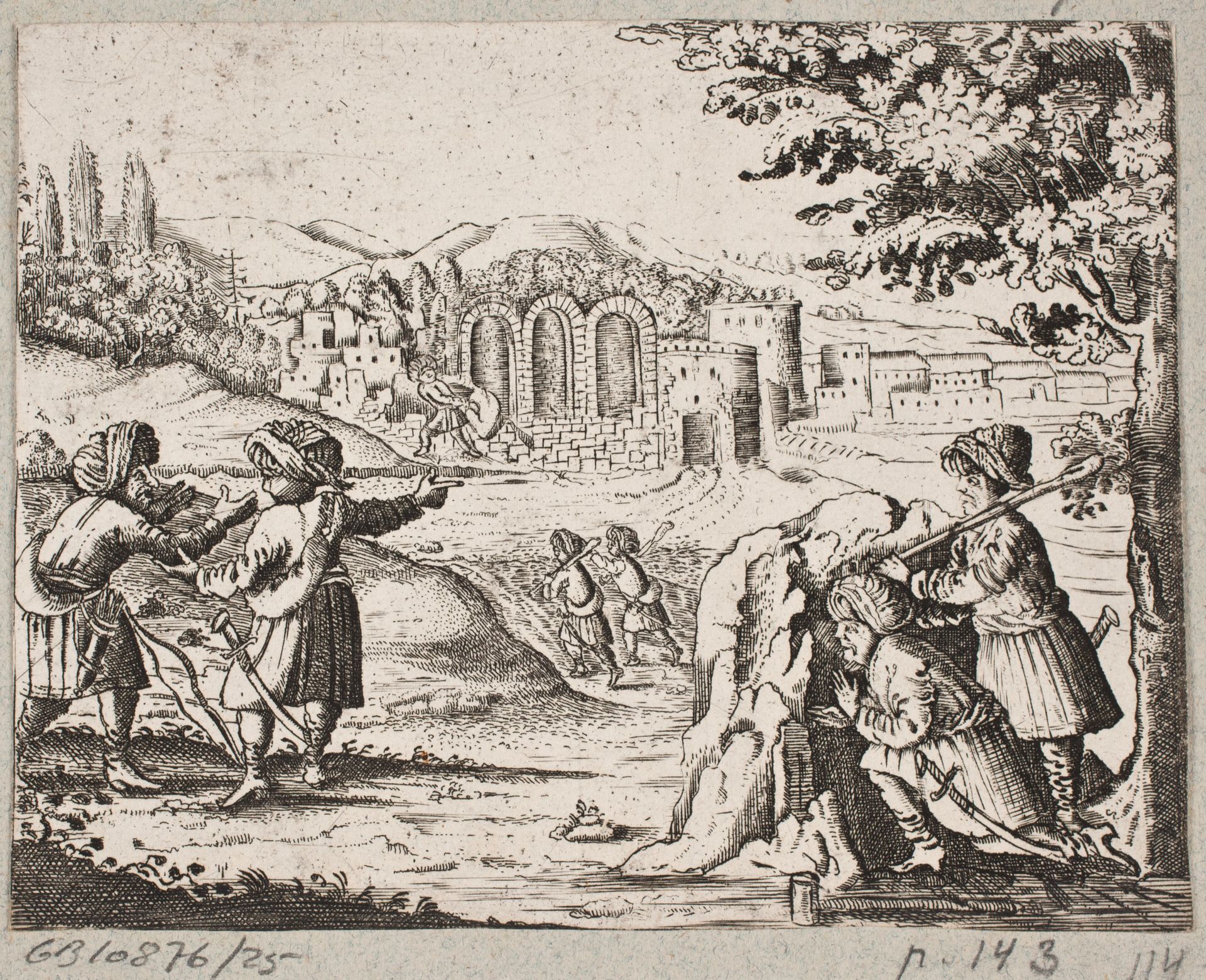 Illustration til Adam Olearius, “Persianischer Rosenthal von einem Sinnreichen Poeten Schich Saadi […]”, Schleswig 1660 by J. Muller