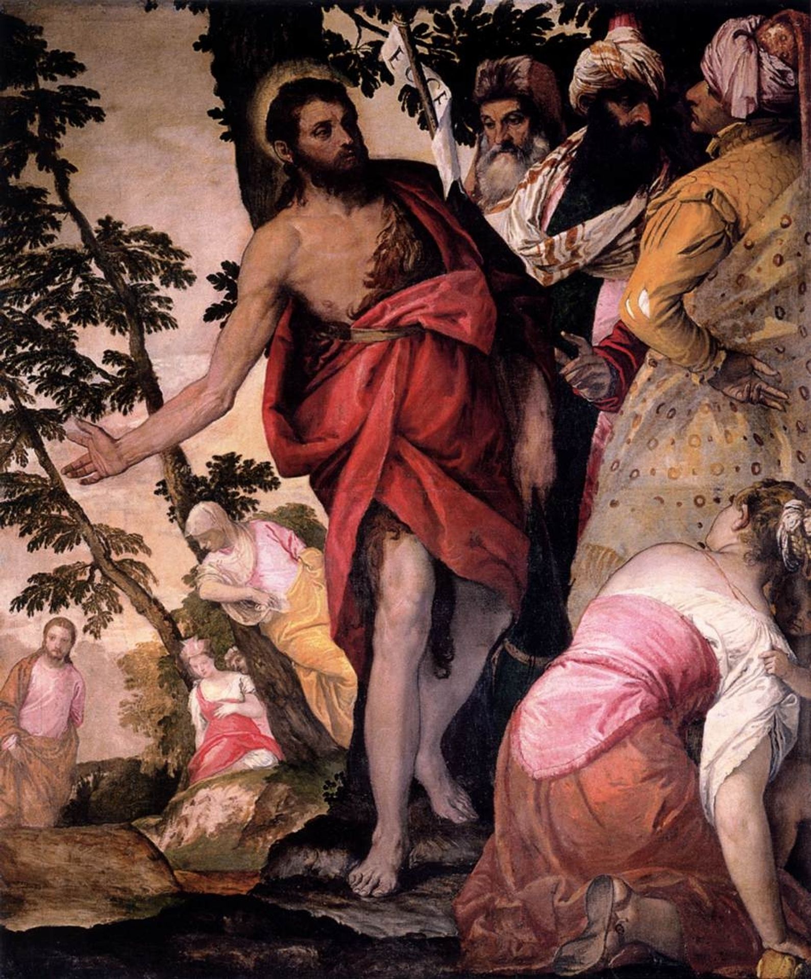 St John the Baptist Preaching by Paolo Veronese
