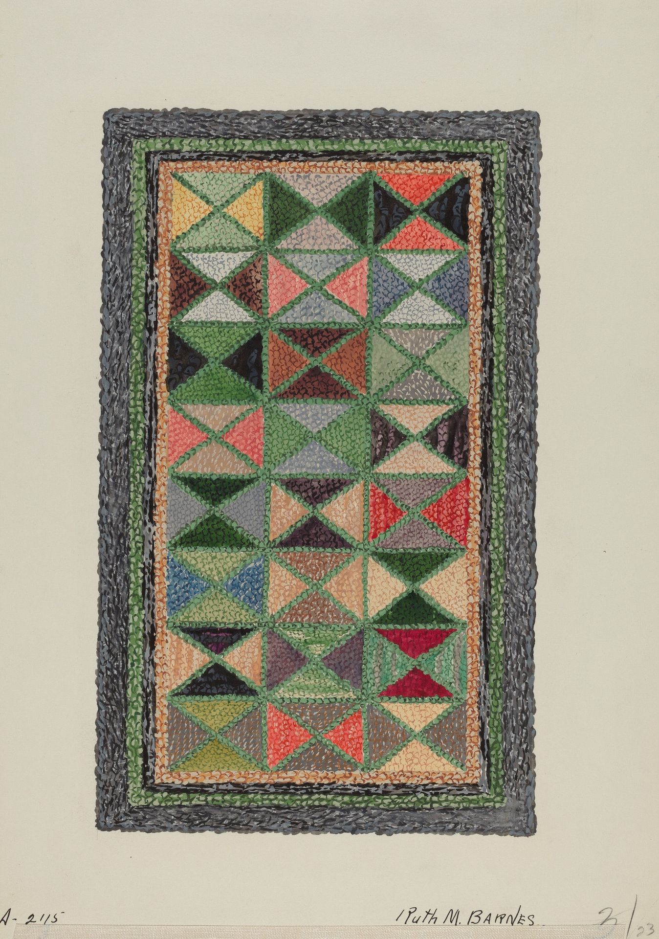 Hooked Rug by Barnes