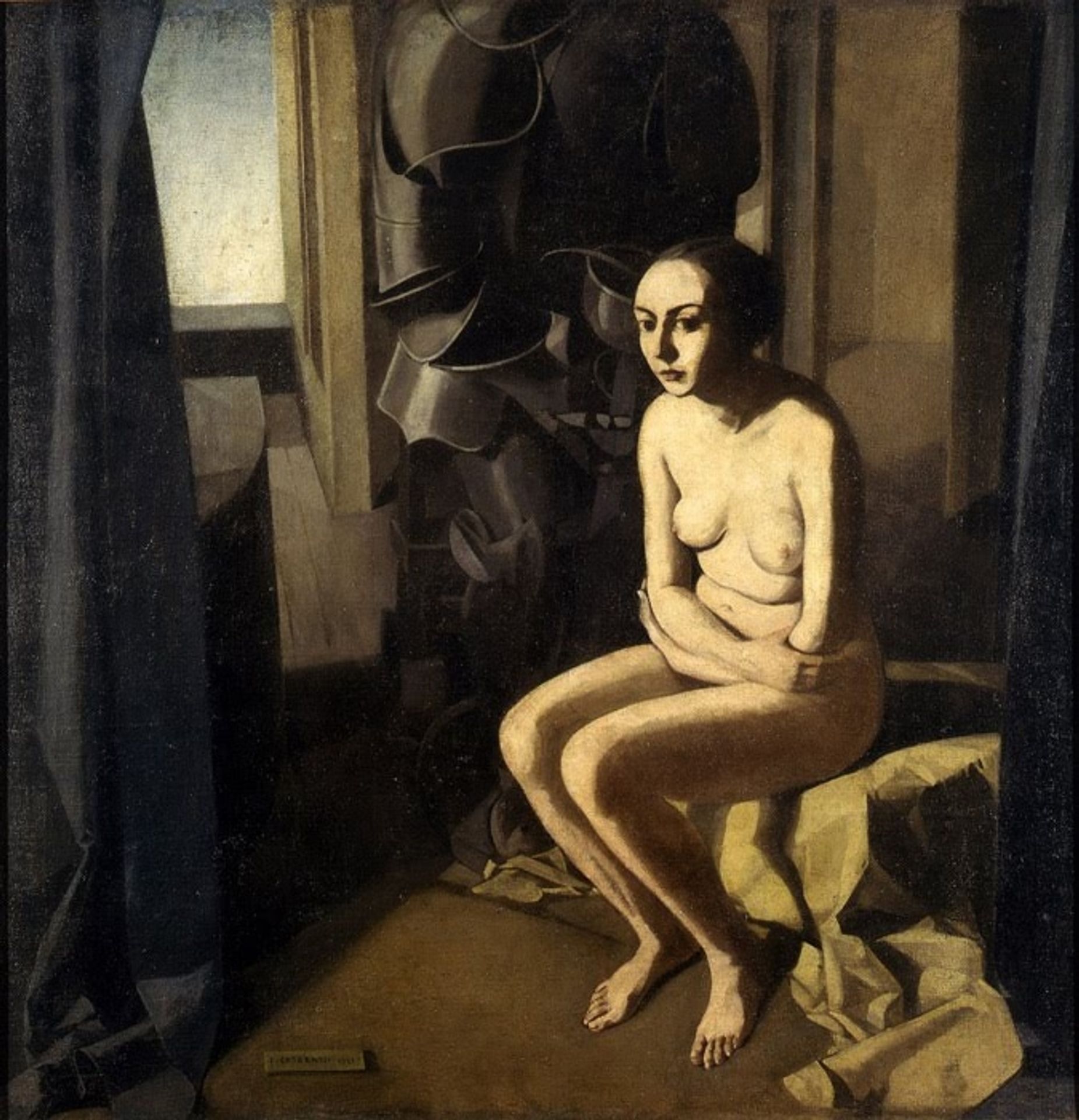 La donna e l'armatura by Felice Casorati