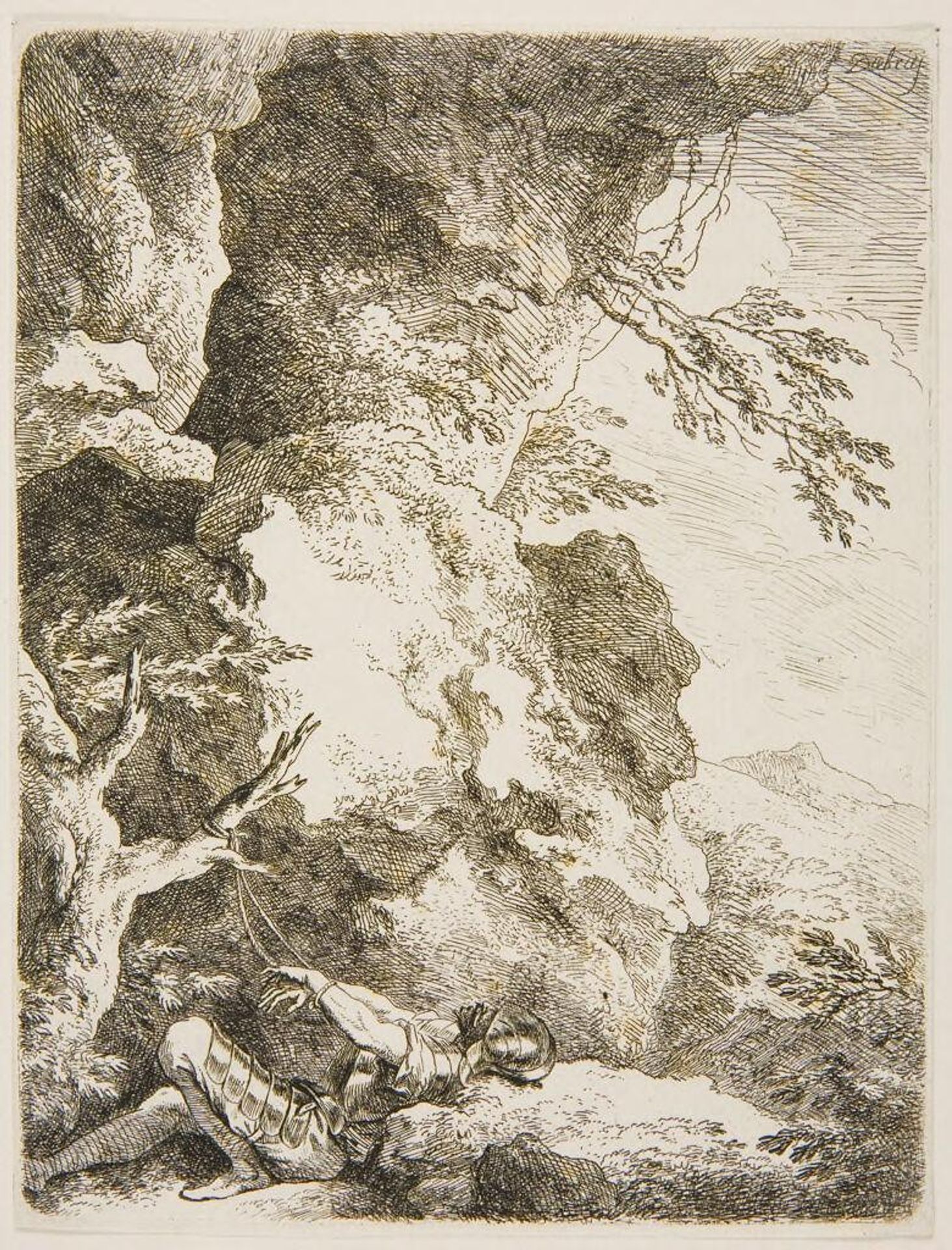 Landscape with Saint William by Christian Wilhelm Ernst Dietrich