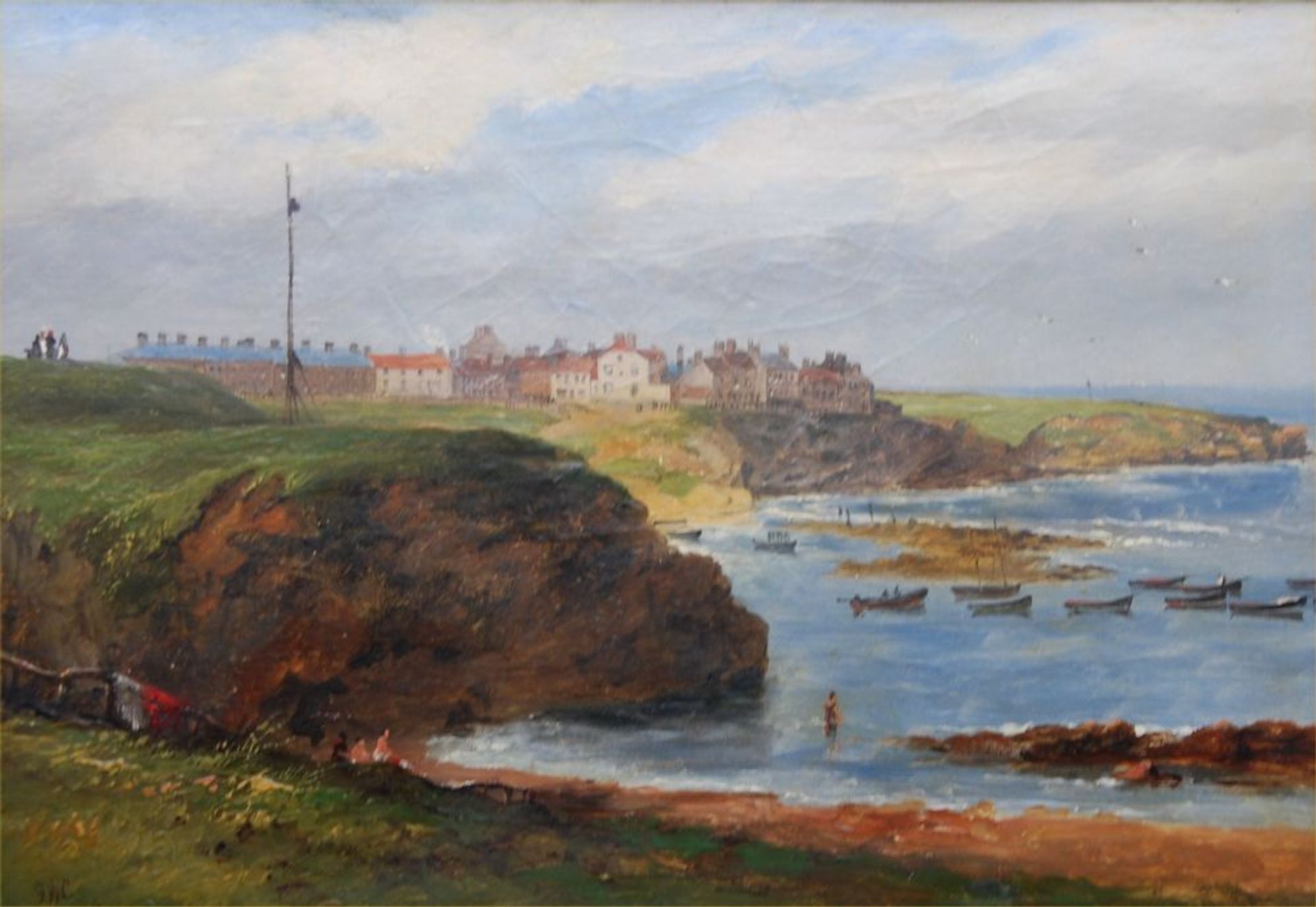 Cullercoats from the South by John Wilson Carmichael by John Wilson Carmichael