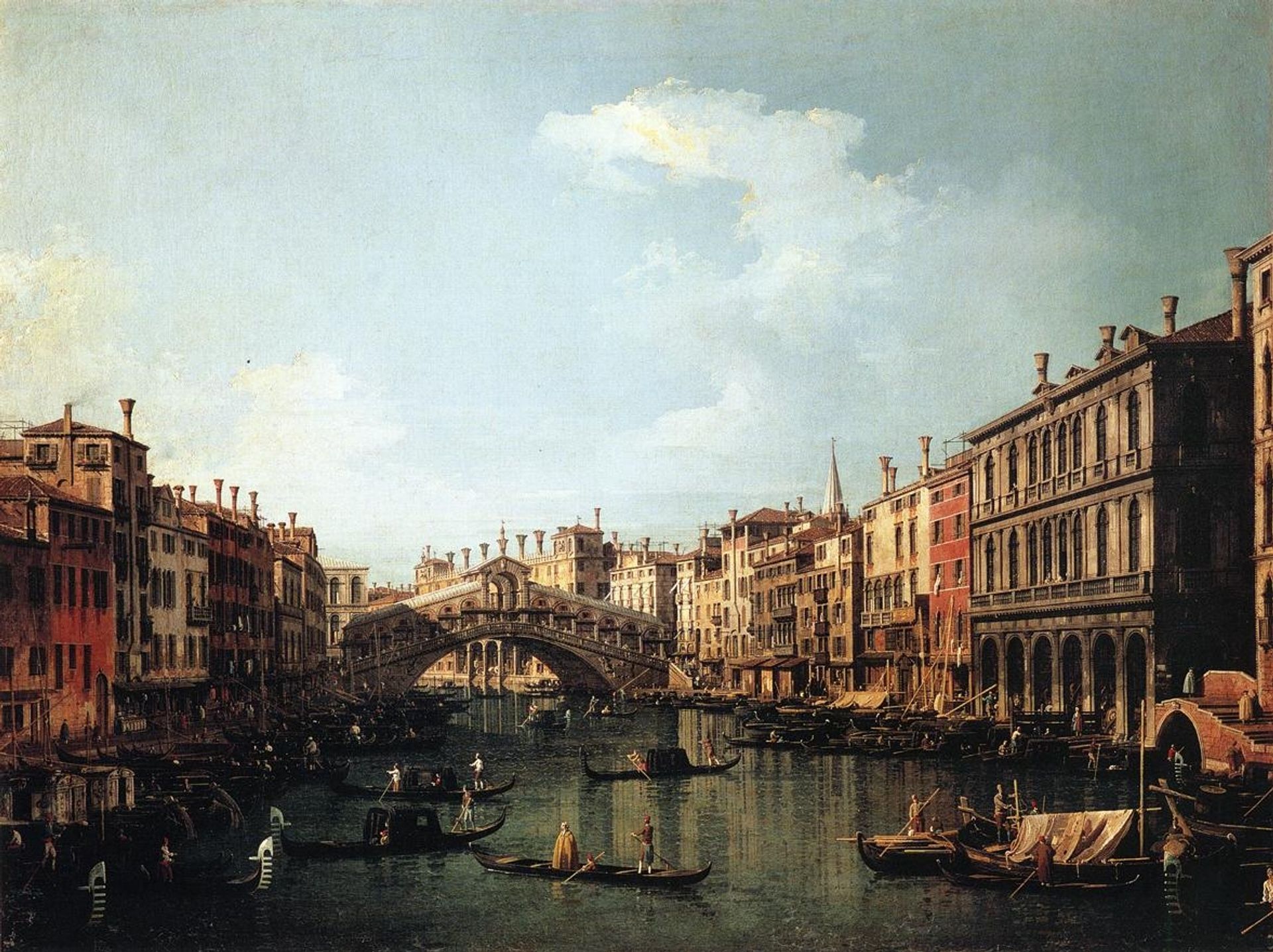 Rialto Bridge from the South by Canaletto