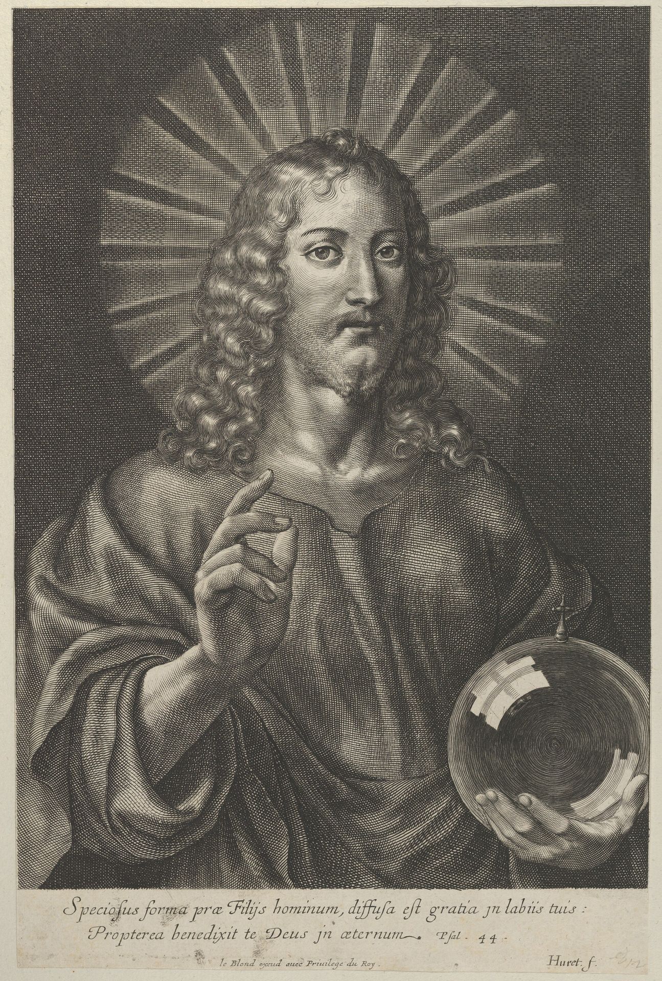 The Savior with the Globe in his Hand by Grégoire Huret