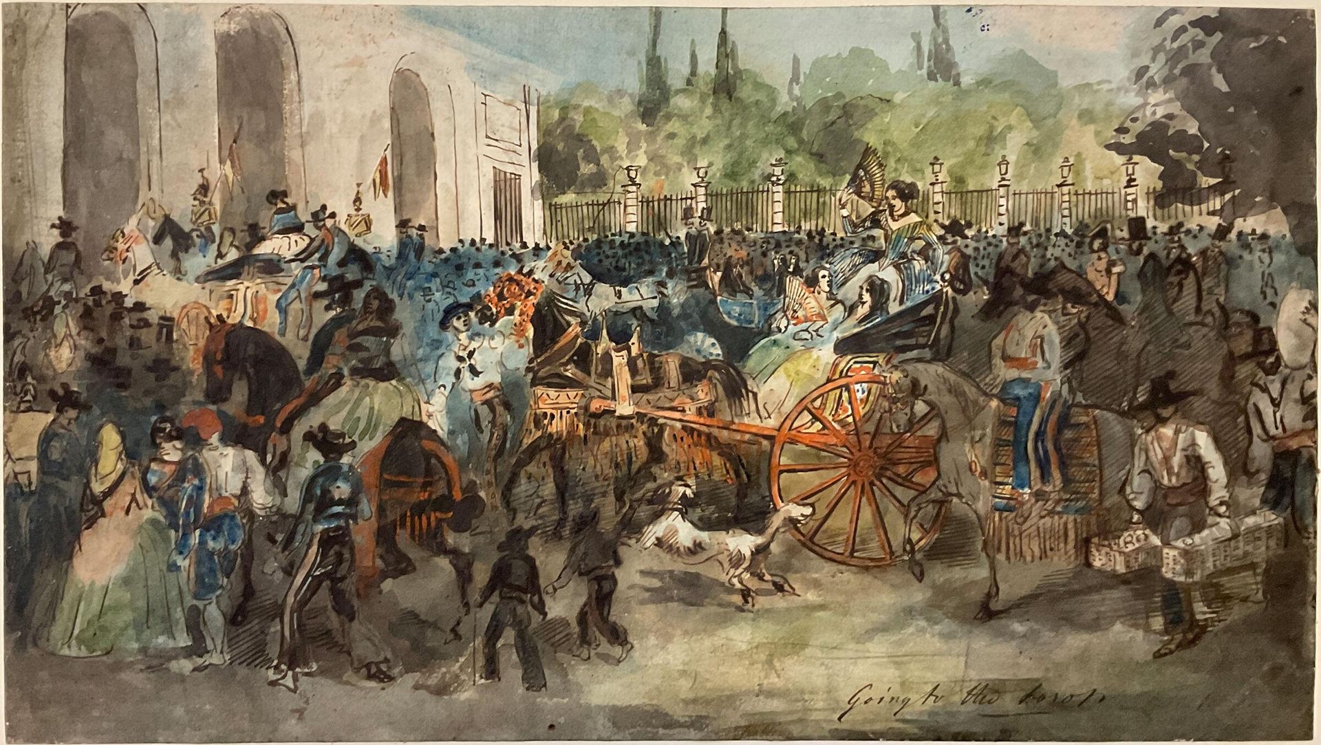 Going to the Bull Fight by Constantin Guys