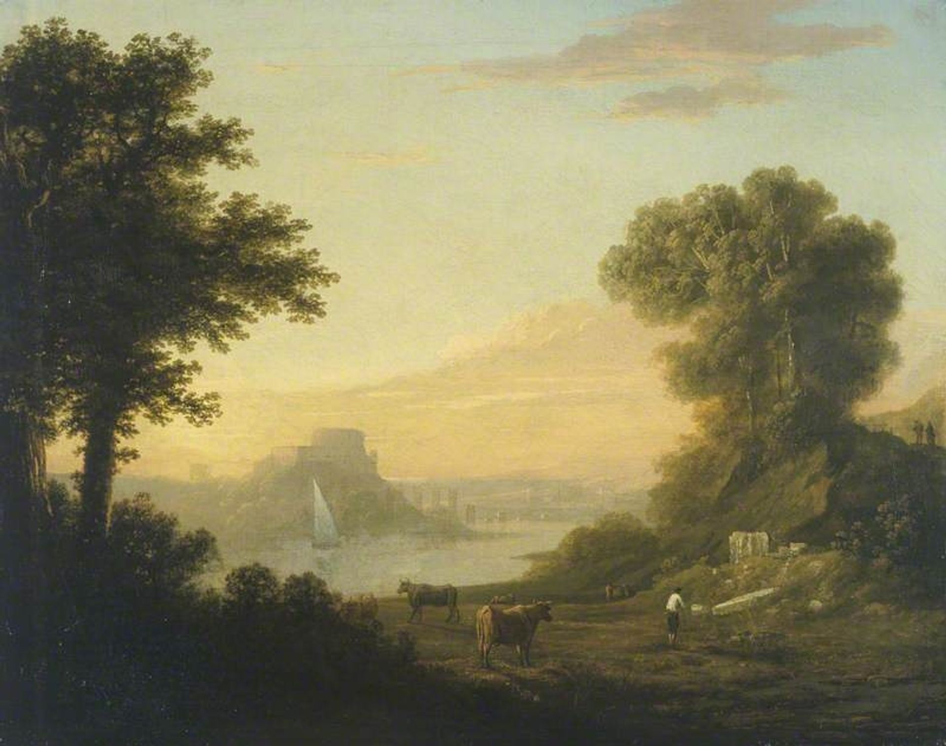 Classical Landscape with a River by Thomas Jones