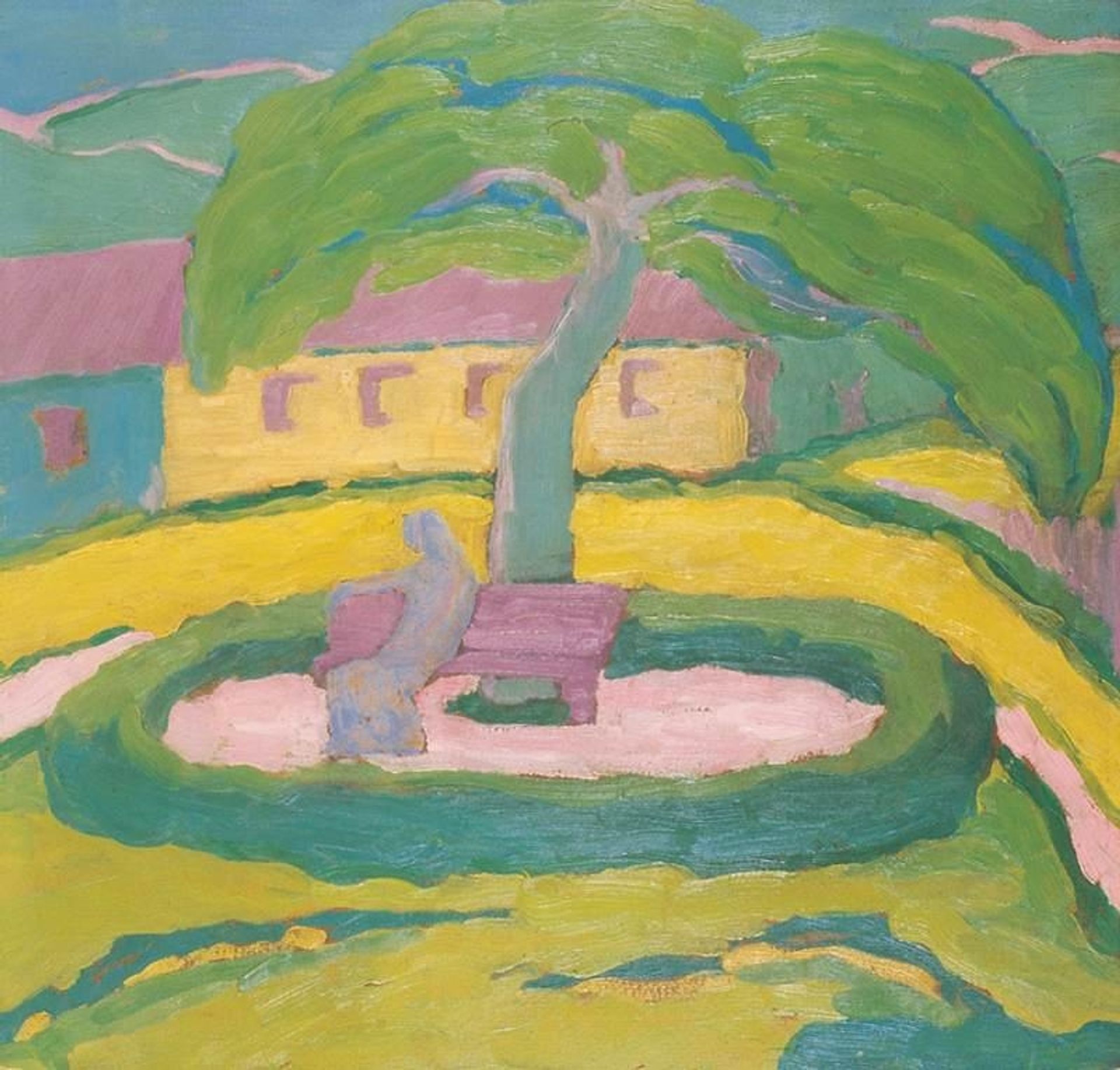Houses with Trees by Janos Mattis-Teutsch