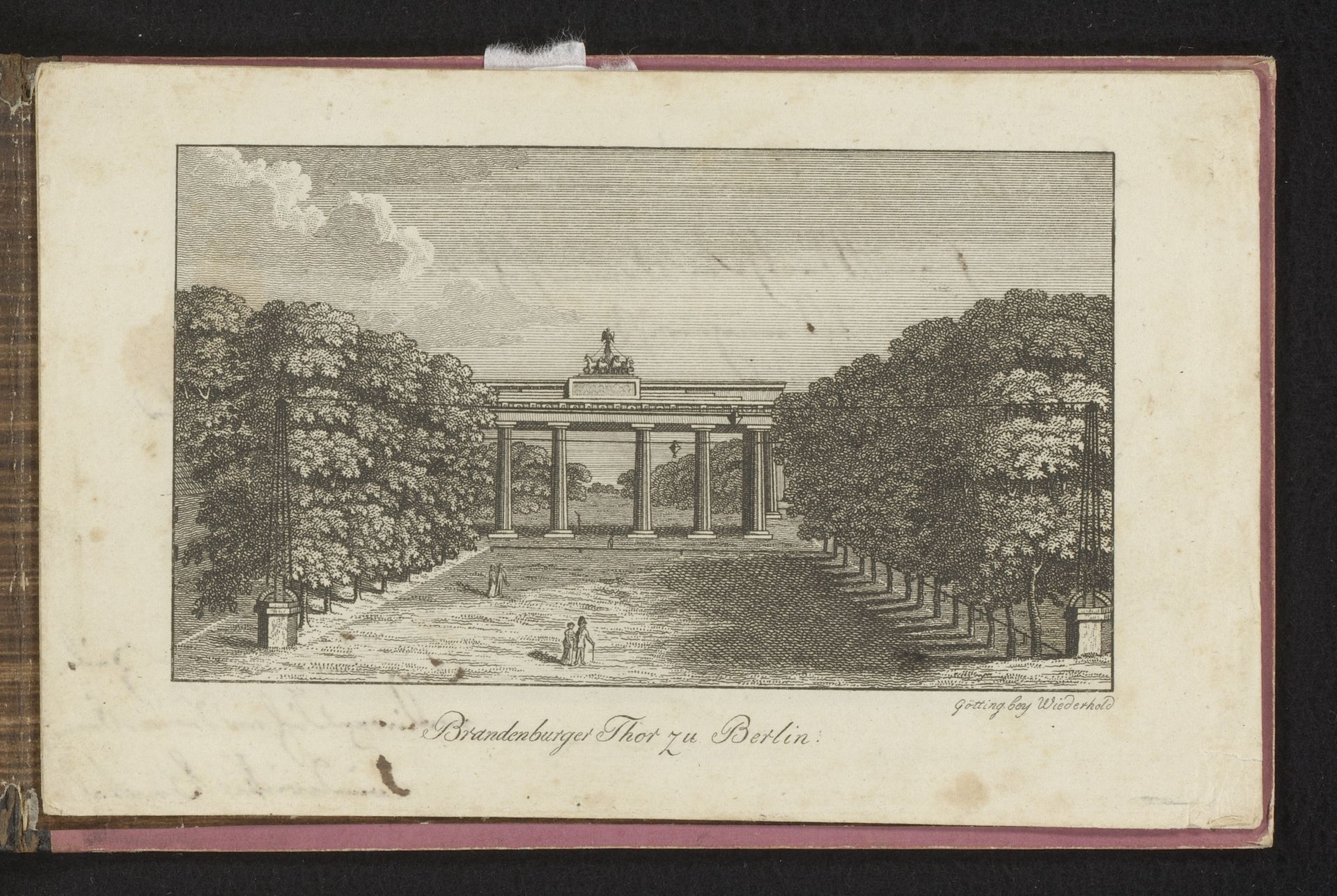 Gezicht op de Brandenburger Tor by Anonymous