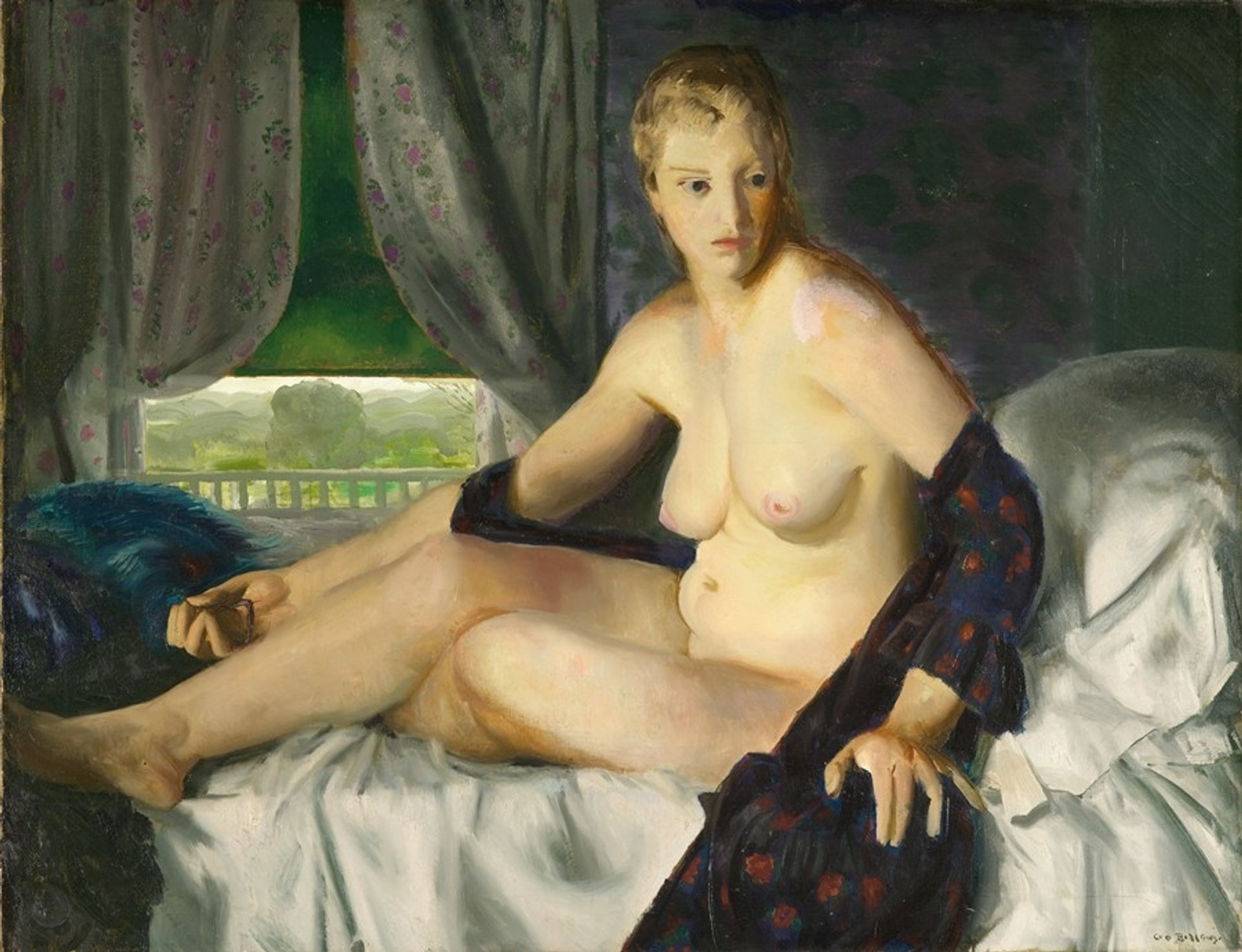 Nude with Fan by George Wesley Bellows