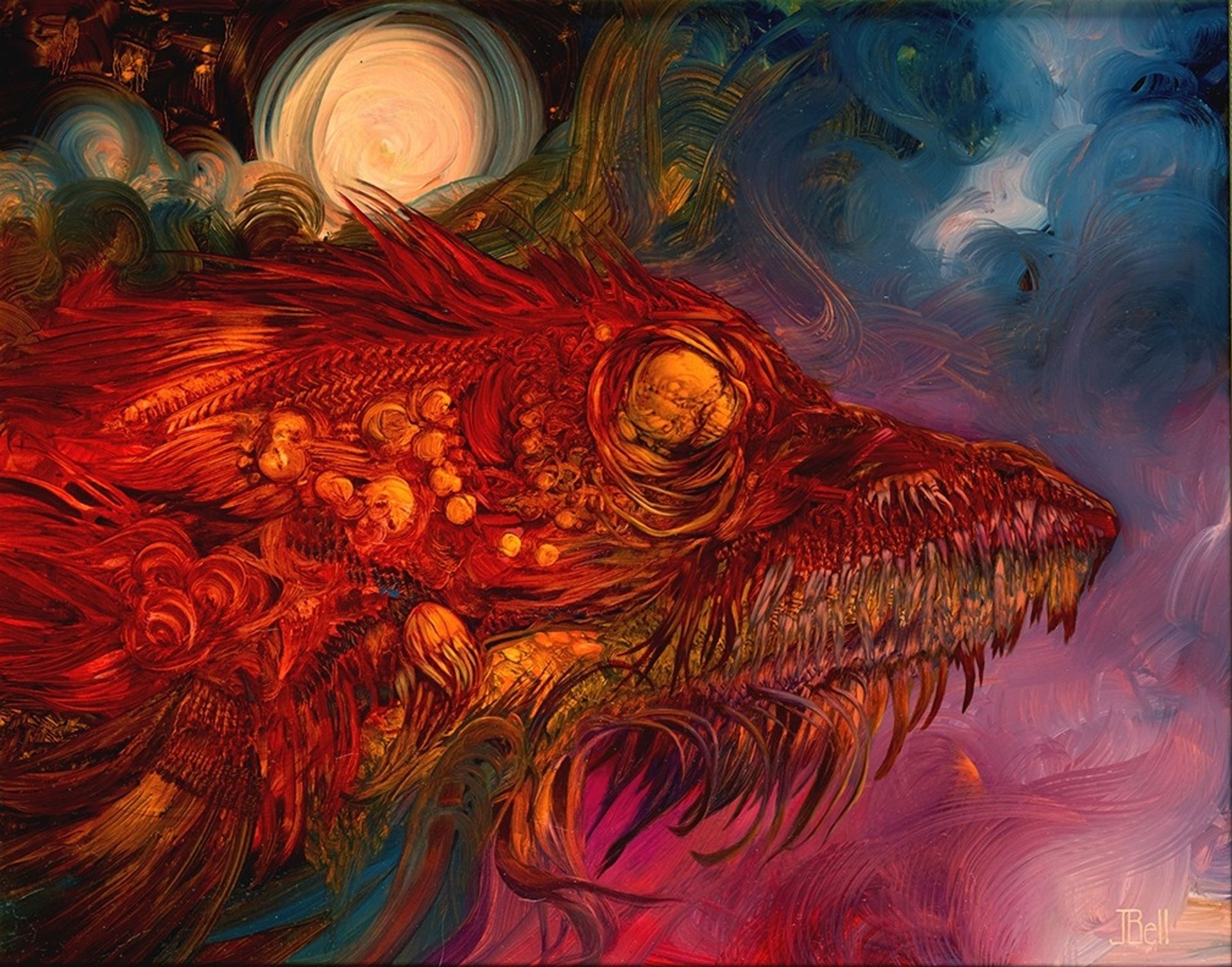 Red Iguana by Julie Bell