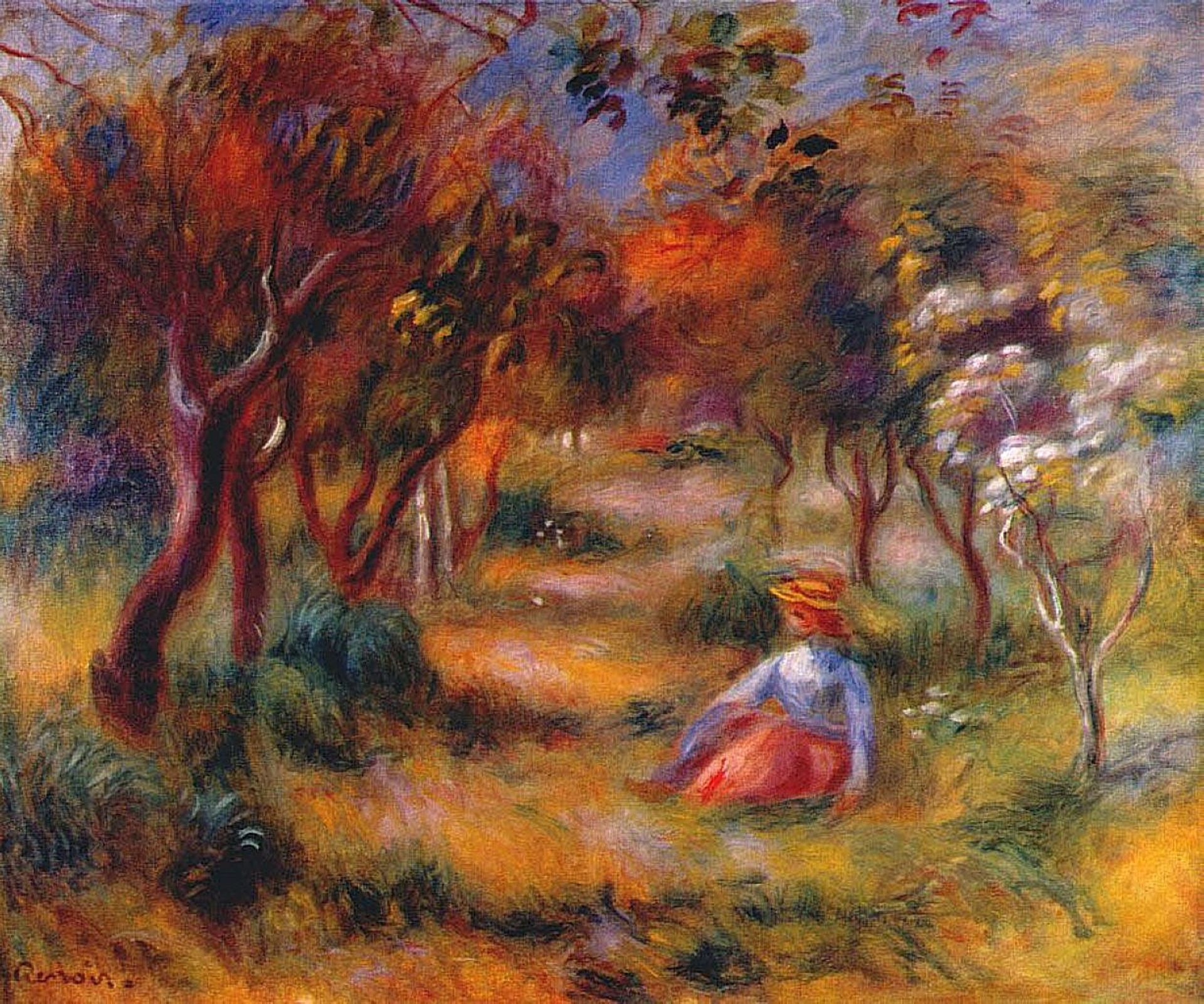Le Jardin de la Poste (Cagnes) by Pierre-Auguste Renoir