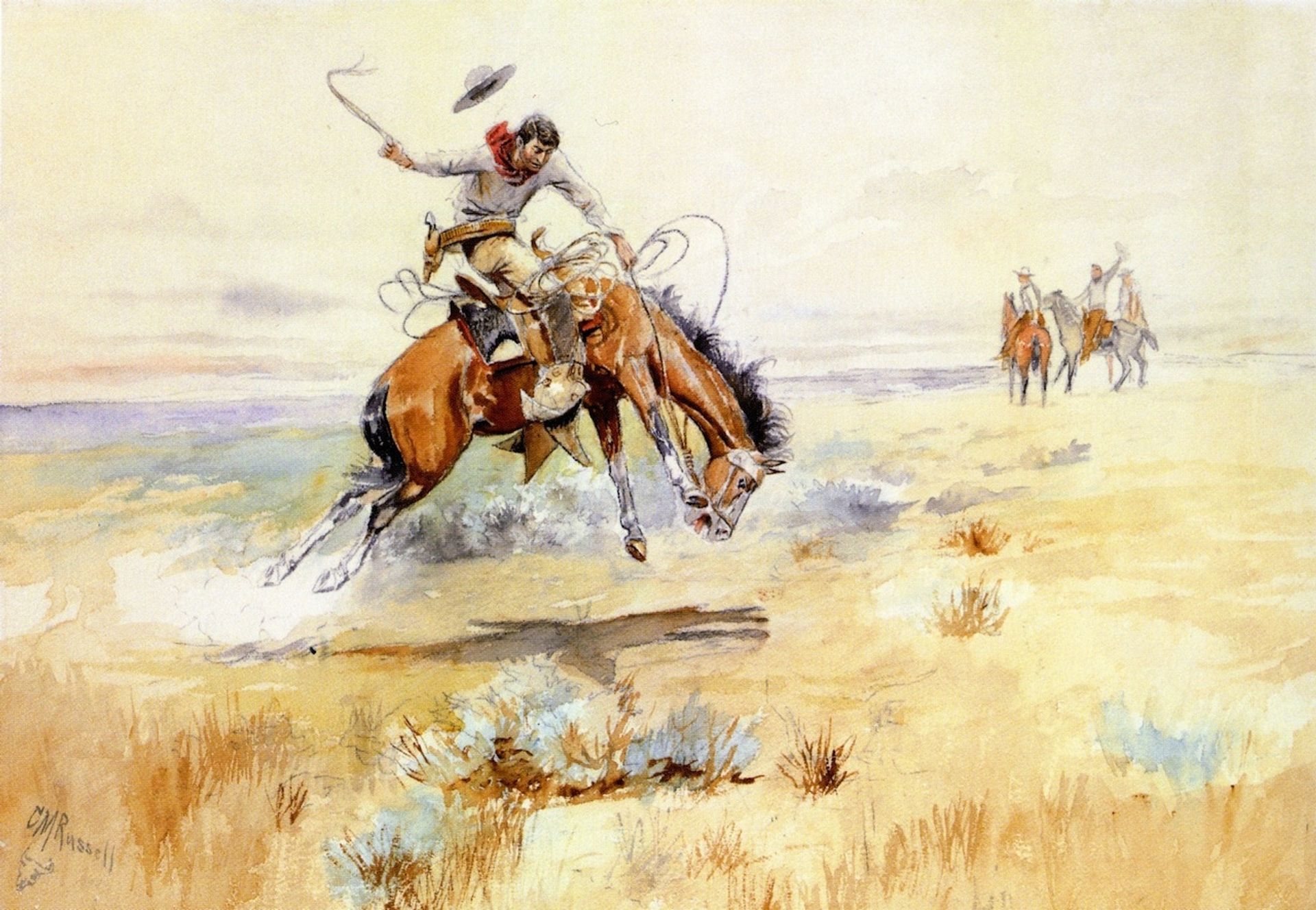 The Bronco Buster by Charles M. Russell
