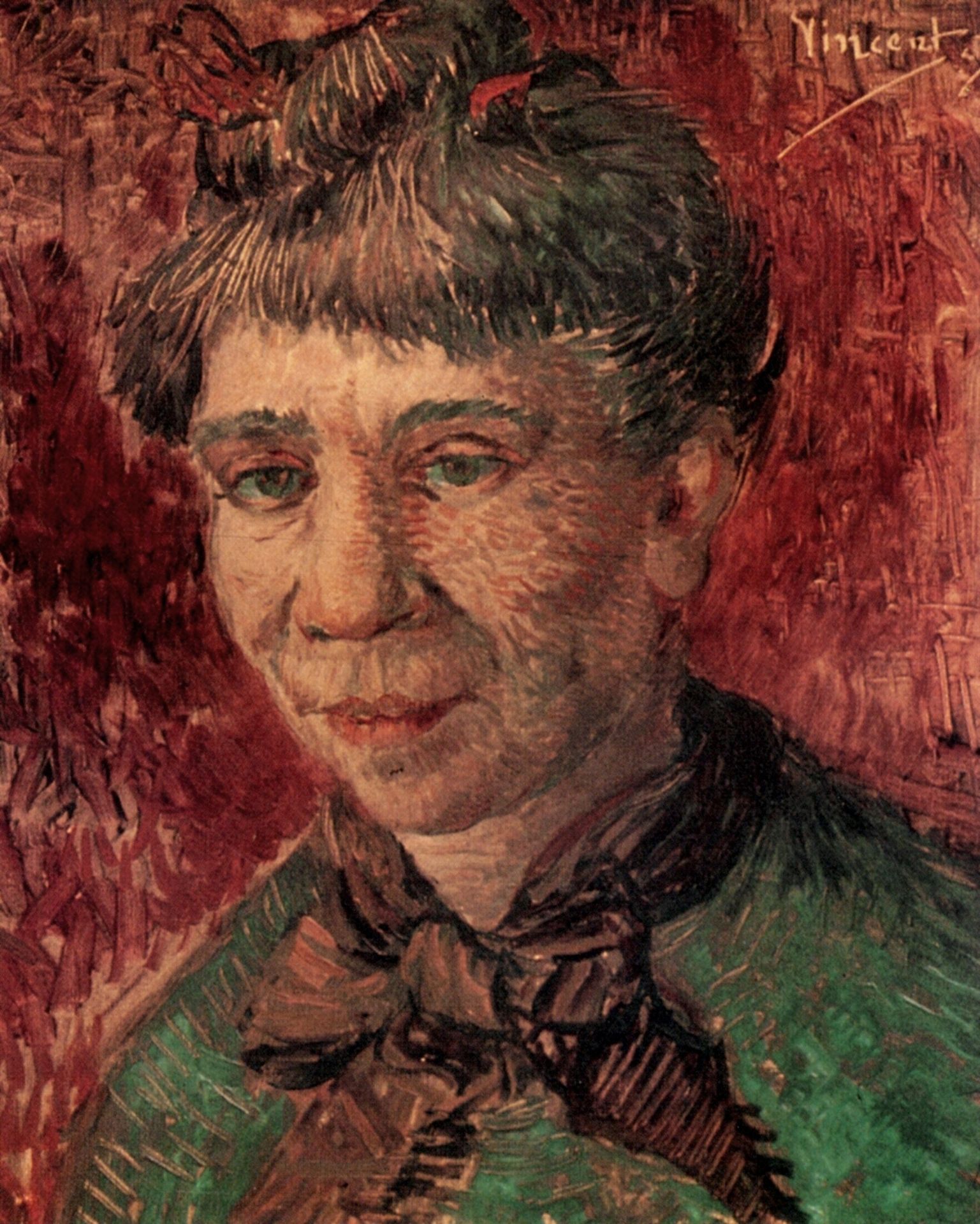 Portrait of a Woman (Madame Tanguy) by Vincent van Gogh