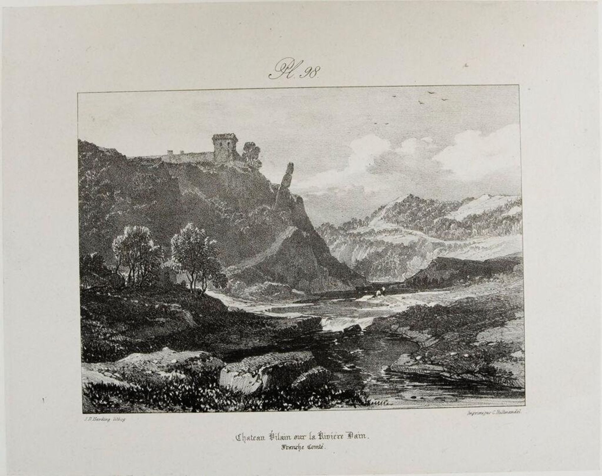 ChÃ¢teau Vilain sur la riviÃ¨re Dain by James Duffield Harding