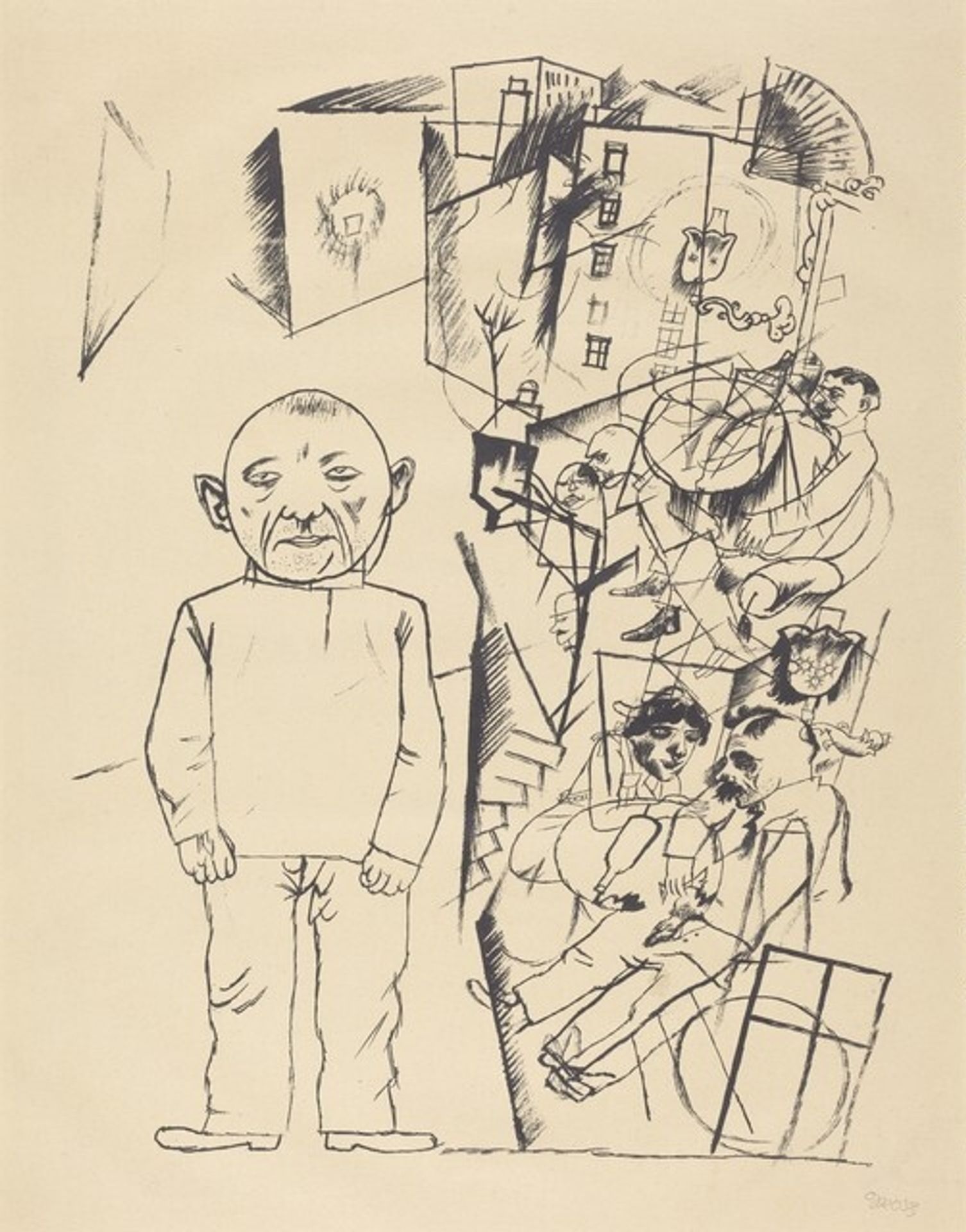 The Convict (Der Zuchthäusler) by George Grosz