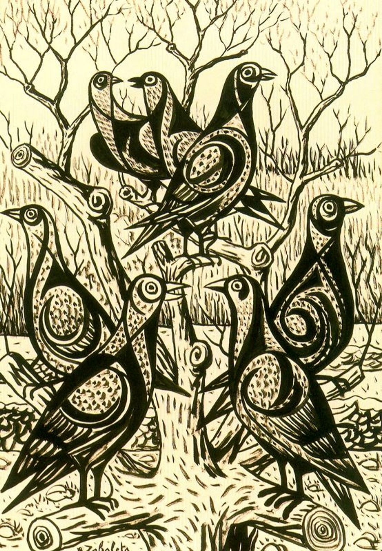 Partridges by Rafael Zabaleta