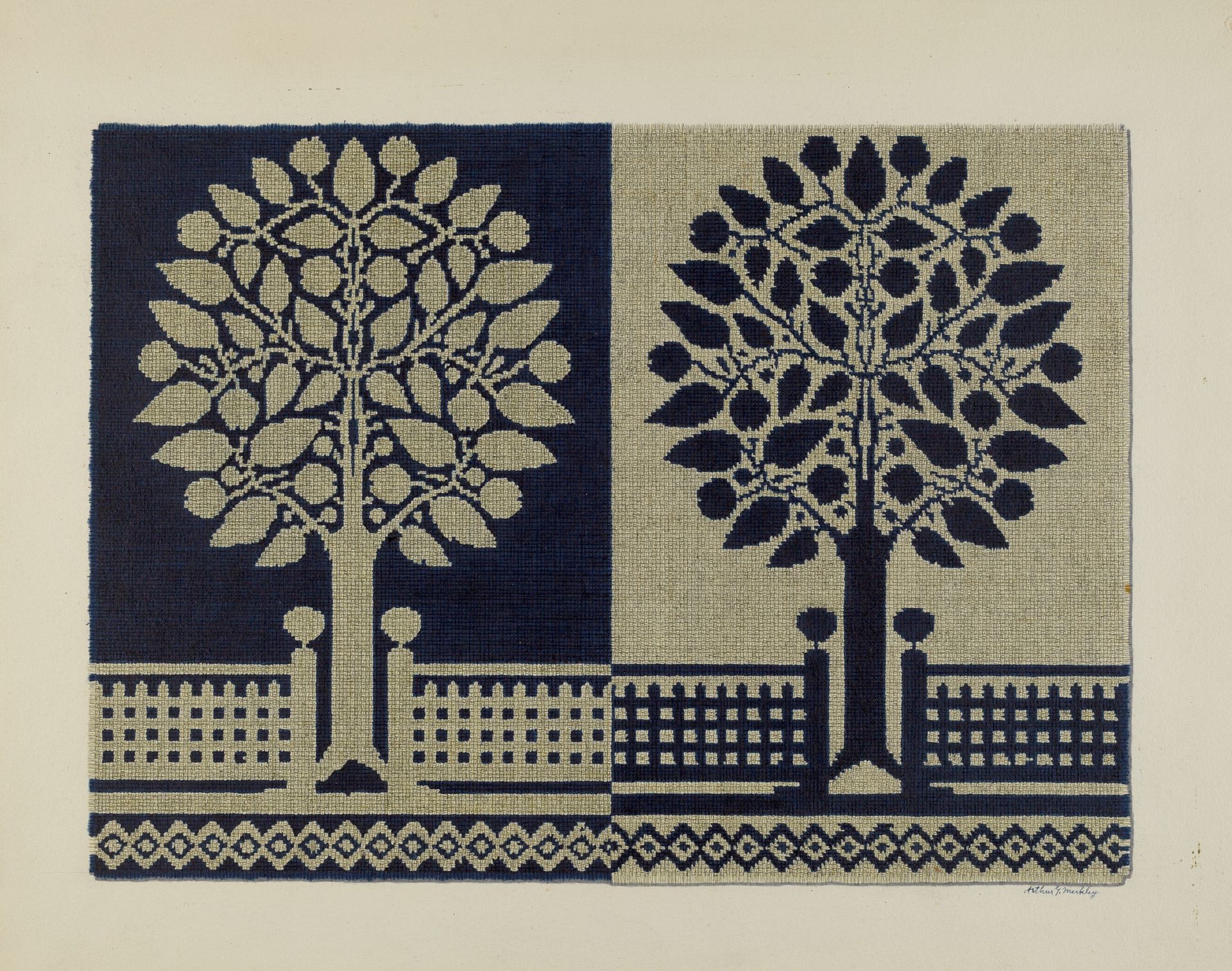 Tyler Coverlet by Arthur G. Merkley