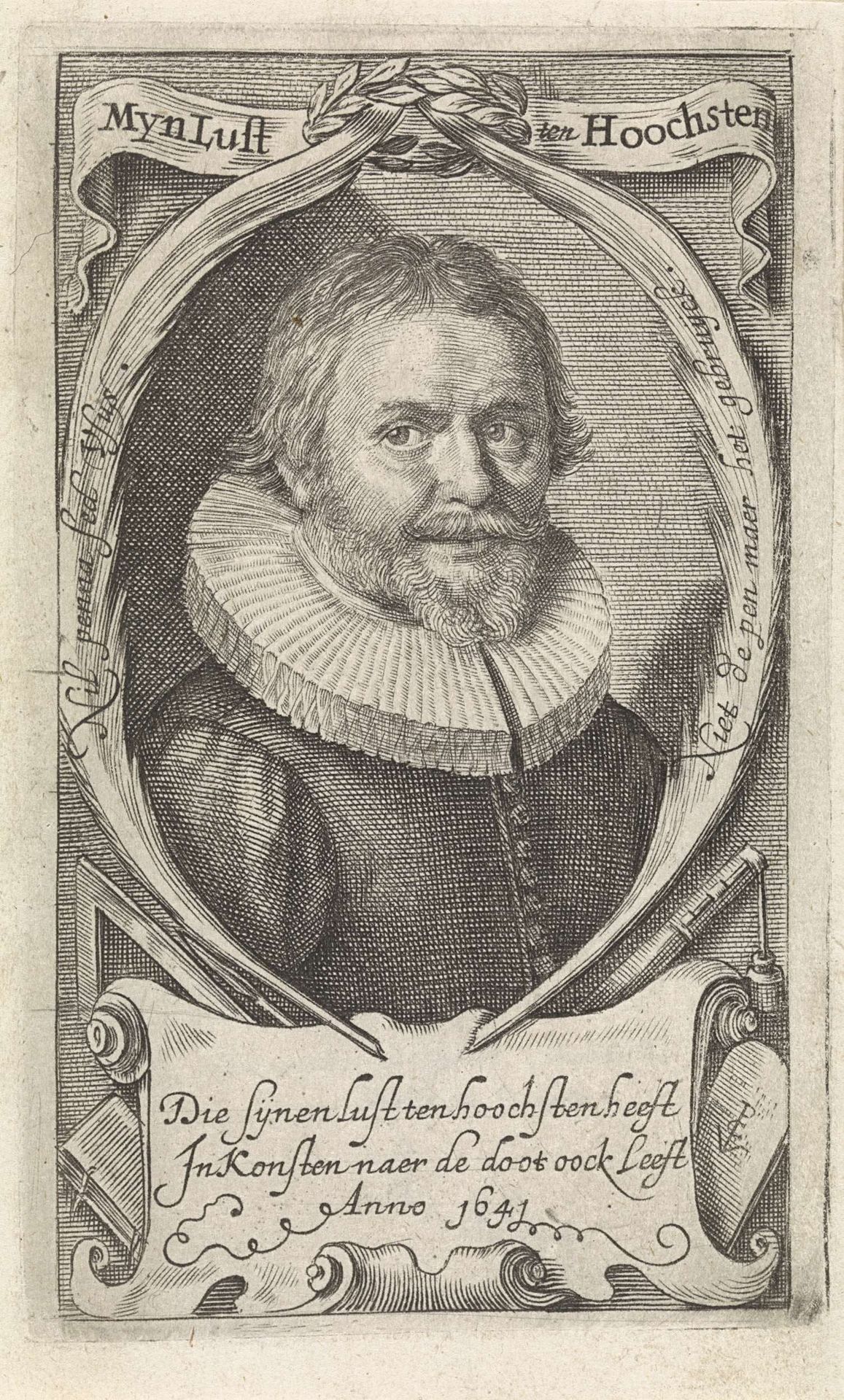 Portret van Maarten Wilkens by Crispijn van de (II) Passe