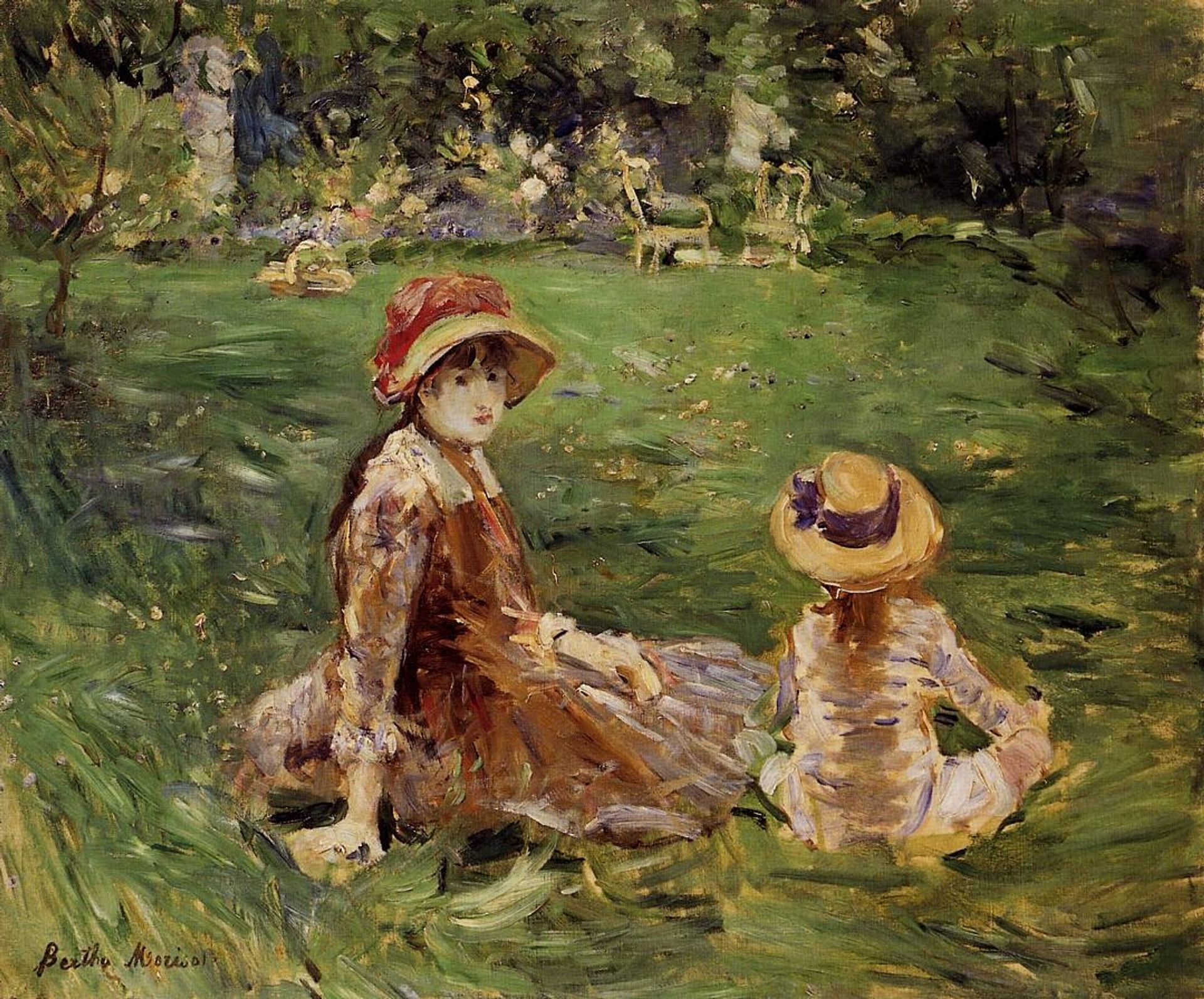 In the Garden at Maurecourt by Berthe Morisot