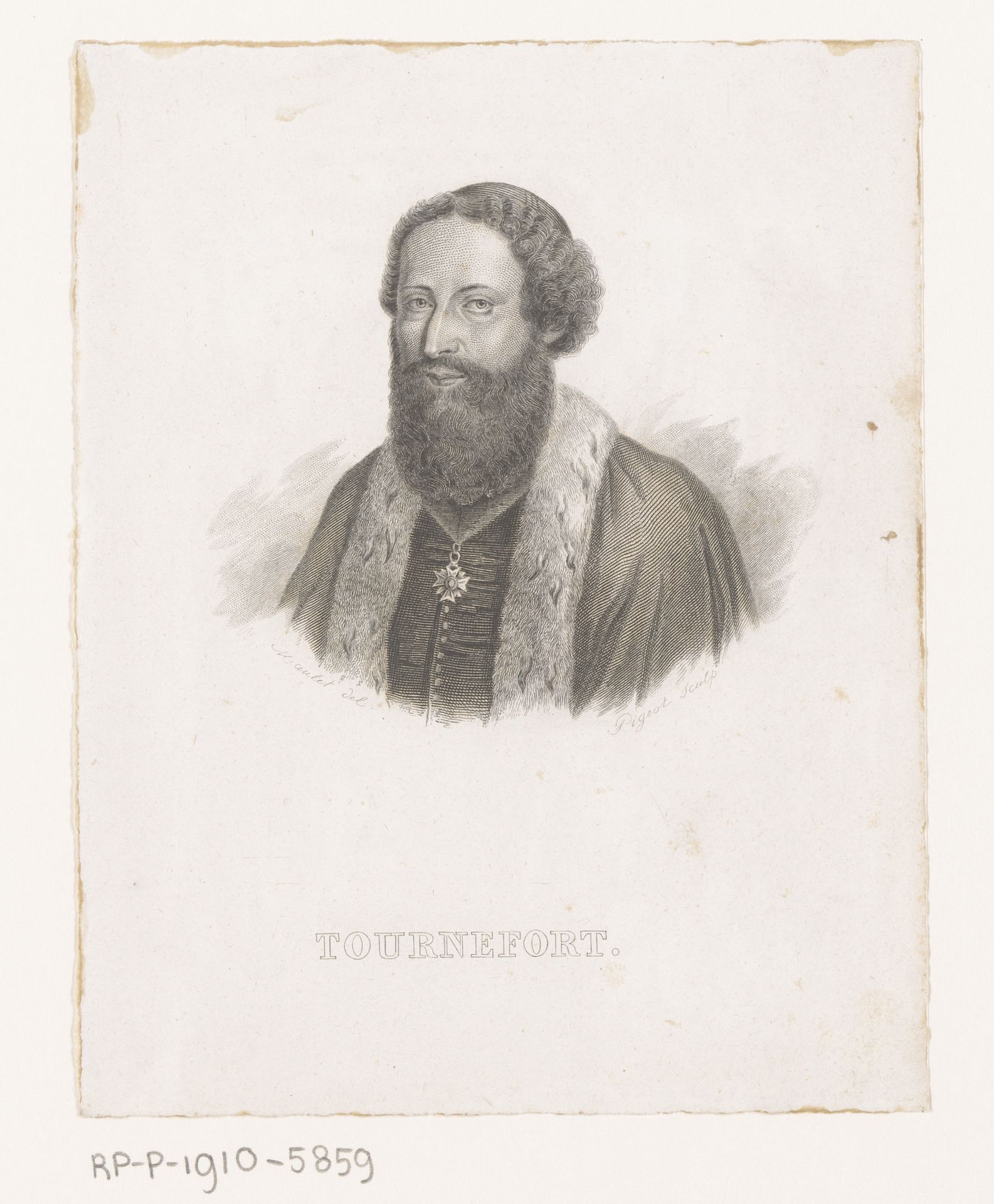 Portret van Joseph Pitton de Tournefort by Hilaire Pigeot
