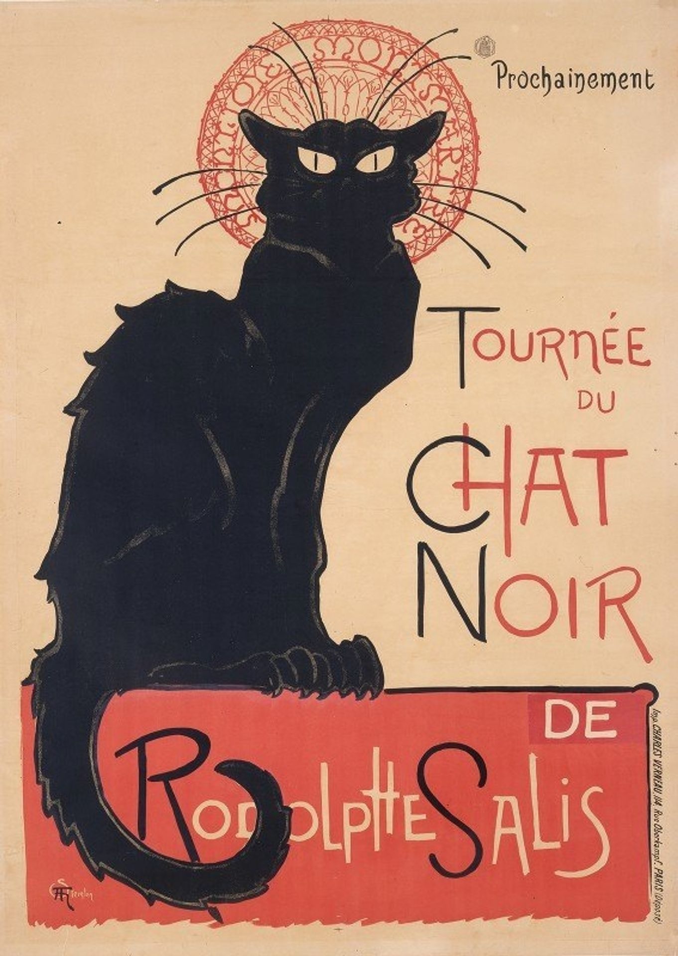Tournée du Chat Noir by Théophile Alexandre Steinlen