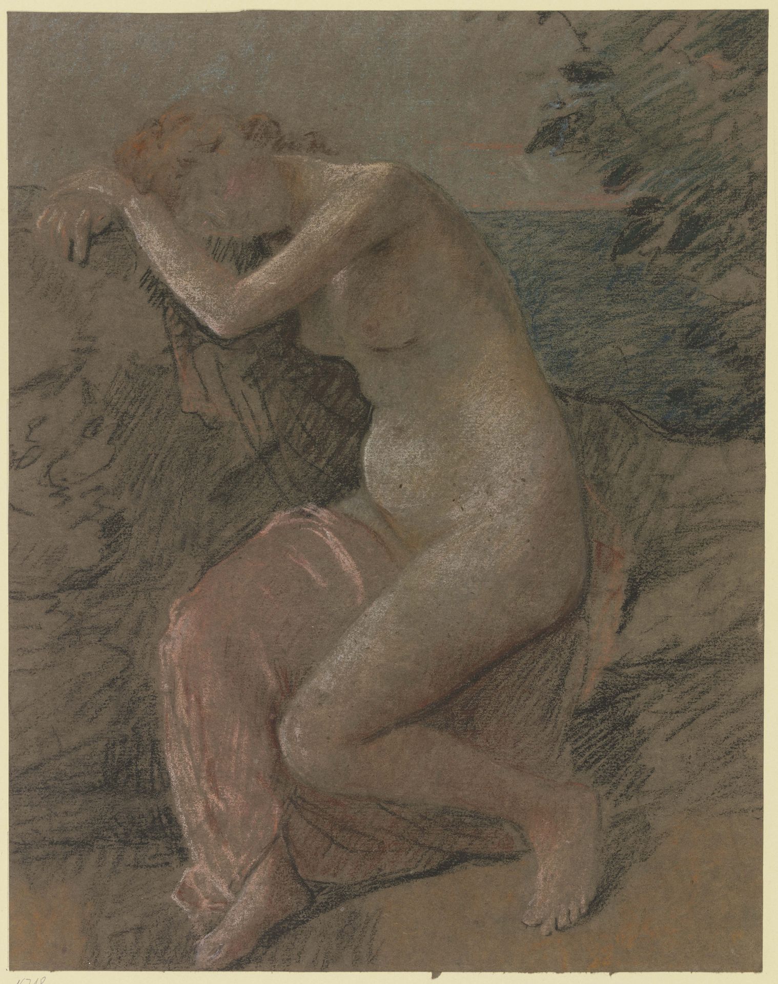 The nymph by Otto Scholderer