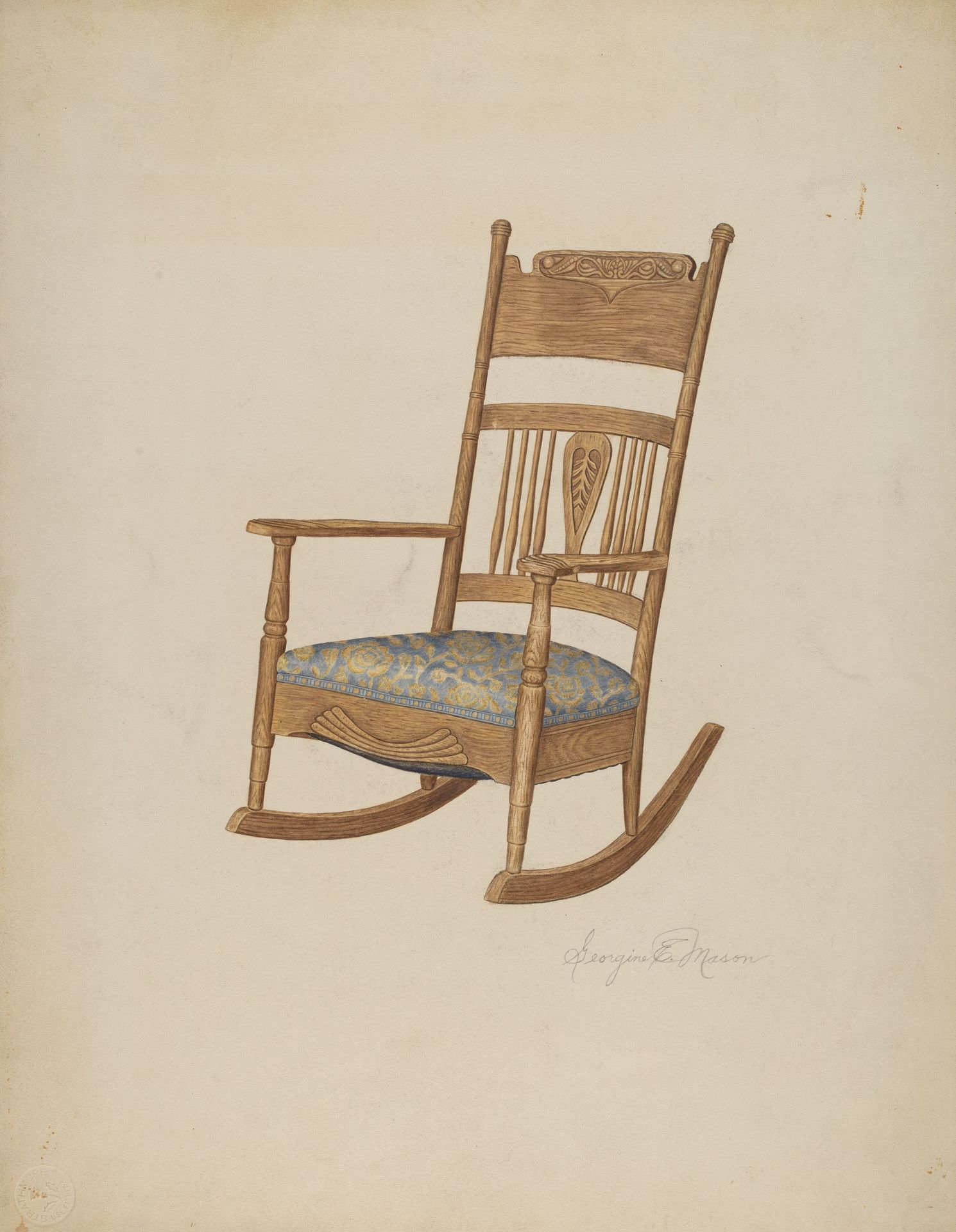 Rocking Armchair by Georgine E. Mason