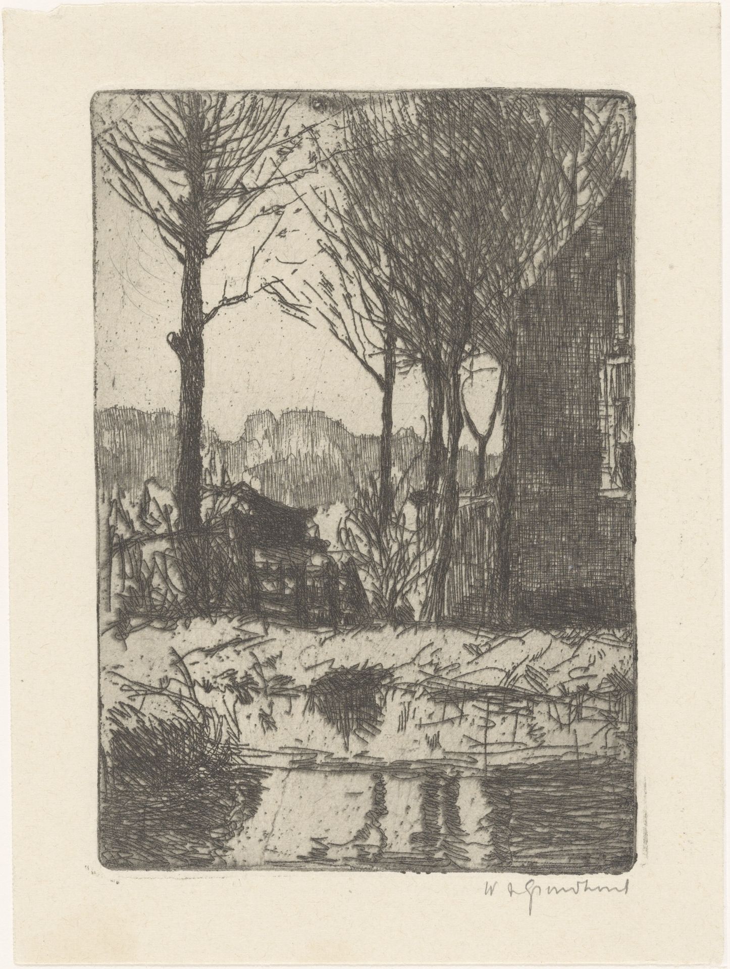 Huis in de Binckhorst in Den Haag by Willem Adrianus Grondhout