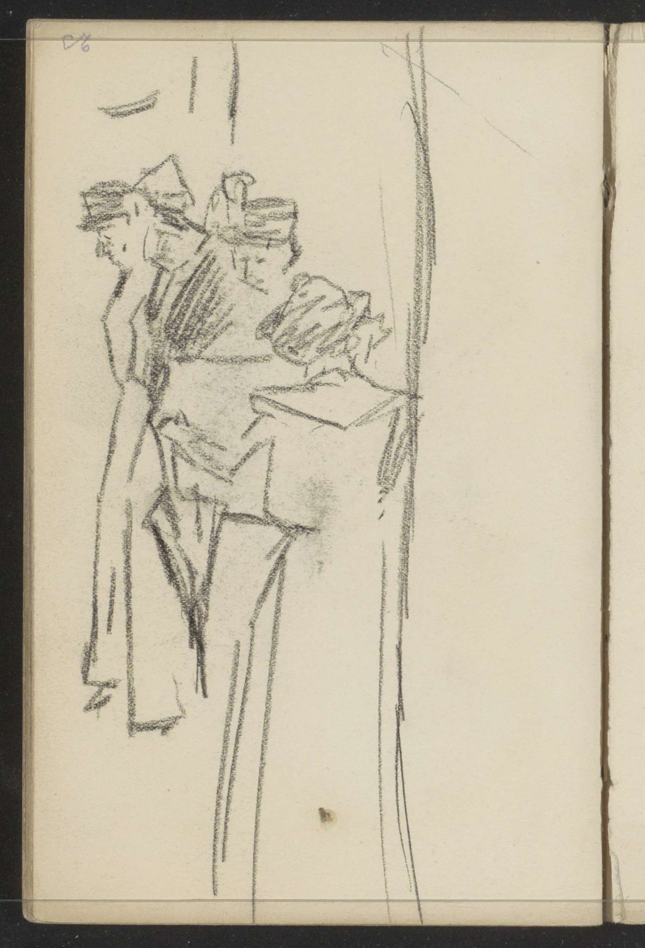 Groep staande vrouwen by Isaac Israels