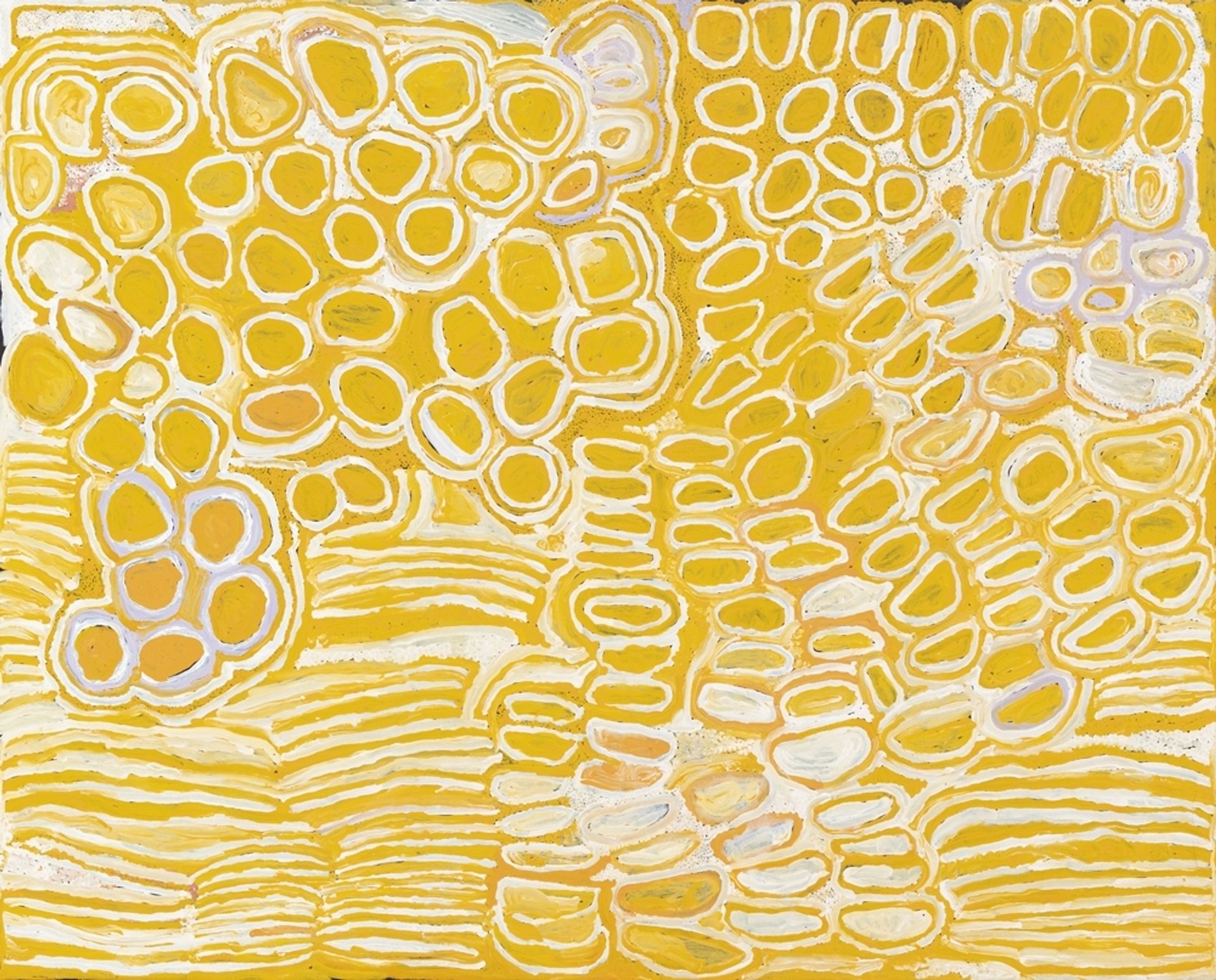 Untitled (Kungka Kutjarra) by Makinti Napanangka