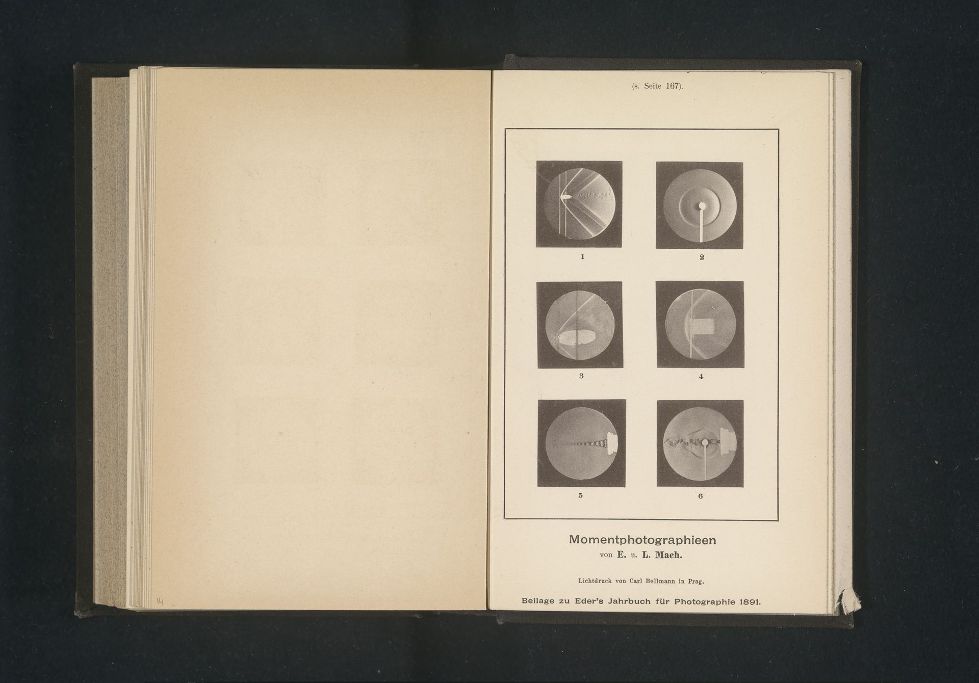 Ballistisch onderzoek van een kogel en een kanonskogel tijdens de vlucht by Ernst und Ludwig Mach